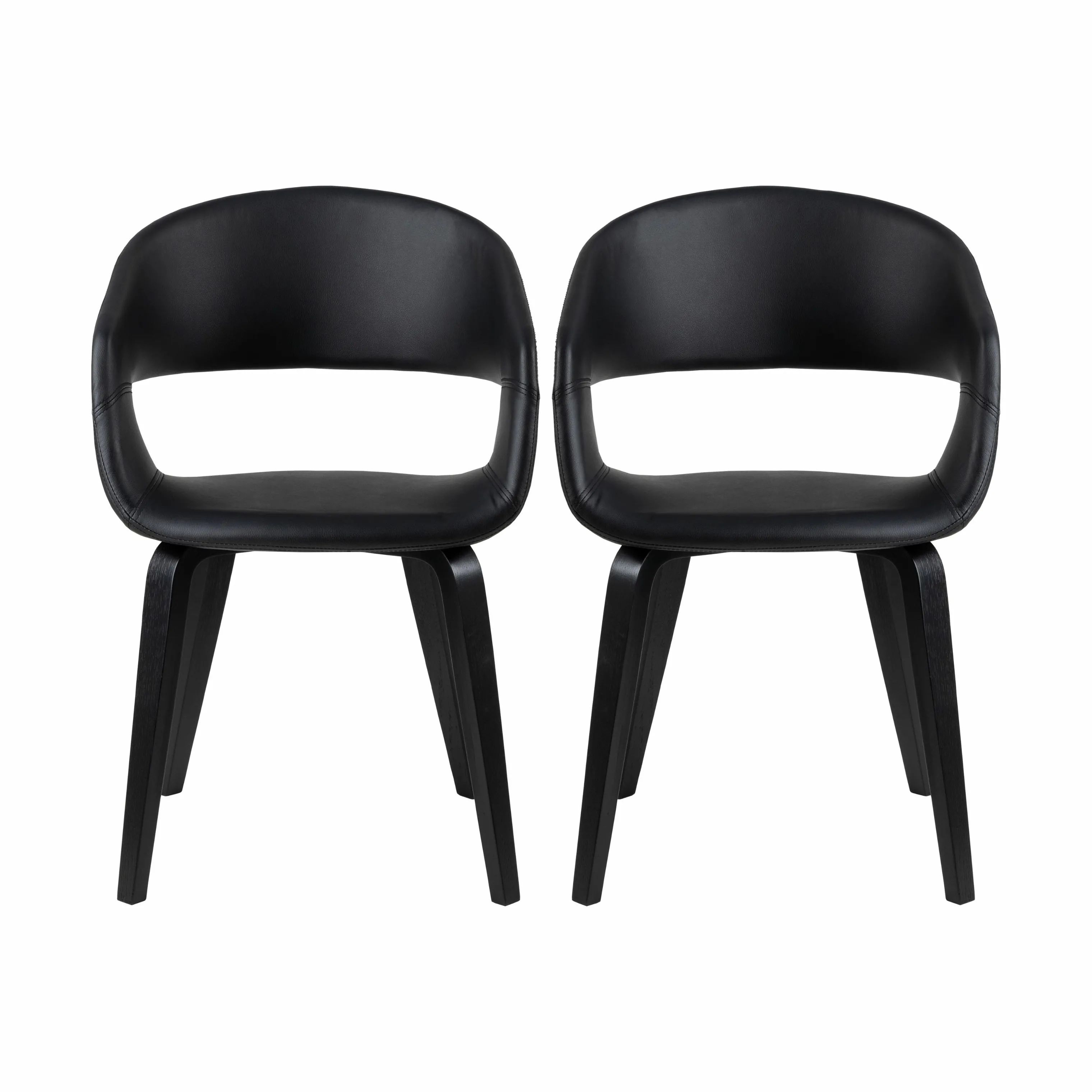 CASA Living Spisebordsstole Nova Spisebordsstole - 2 stk. i sort, 1