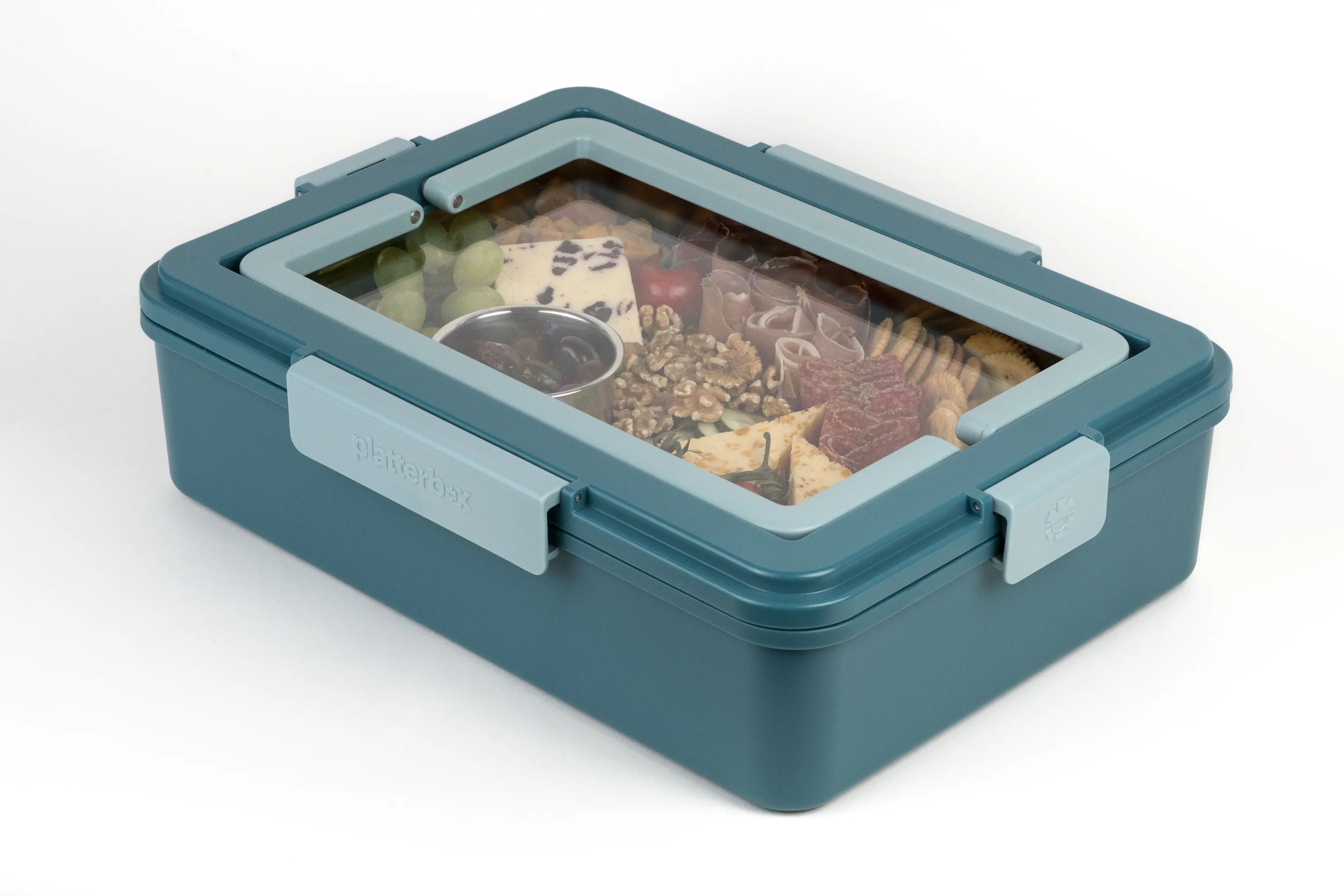 Platterbox Opbevaringsbokse Snack Box i Blågrøn, 1