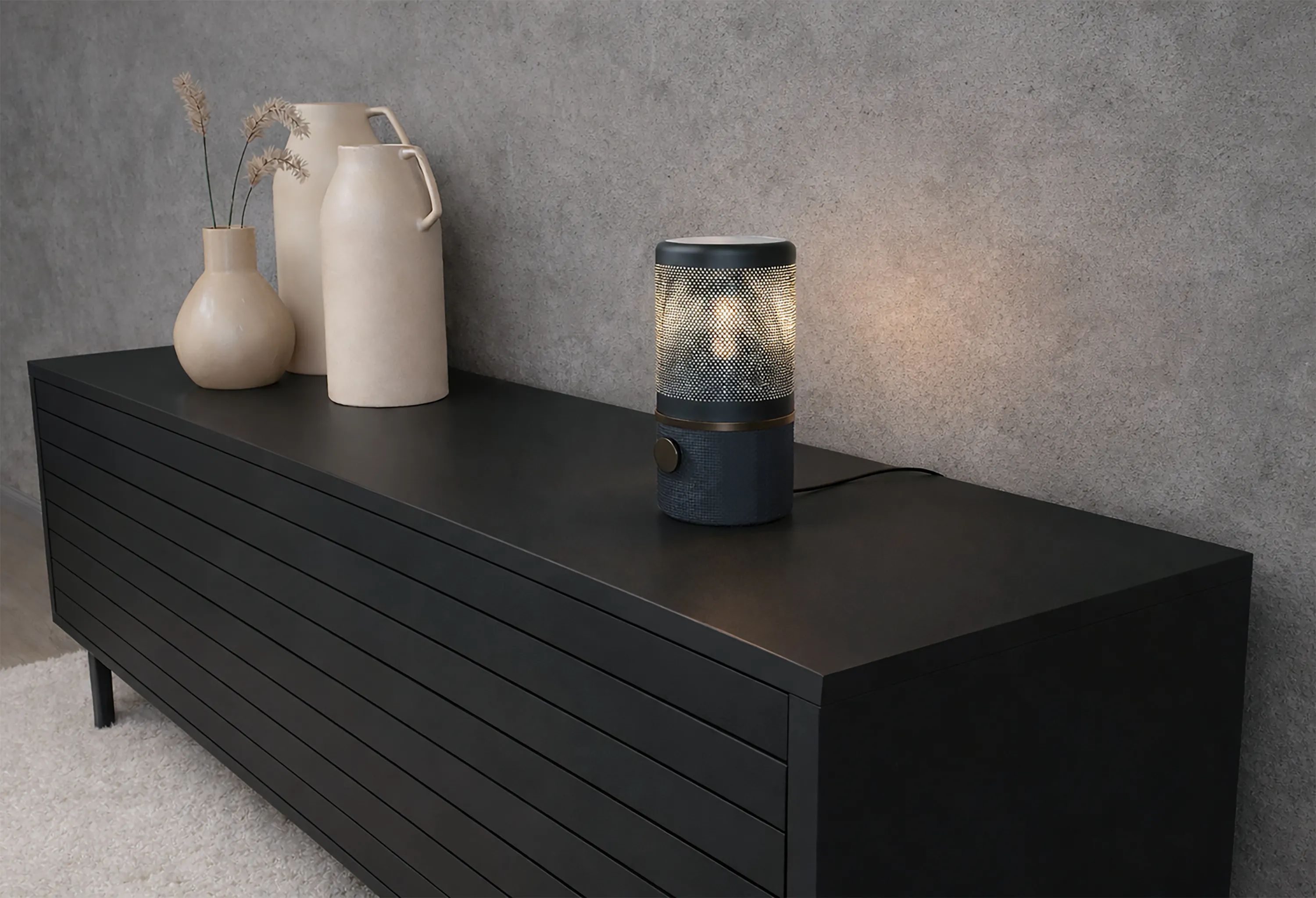 Herstal Bordlamper Jazz Bordlampe i Blå/sort, 2