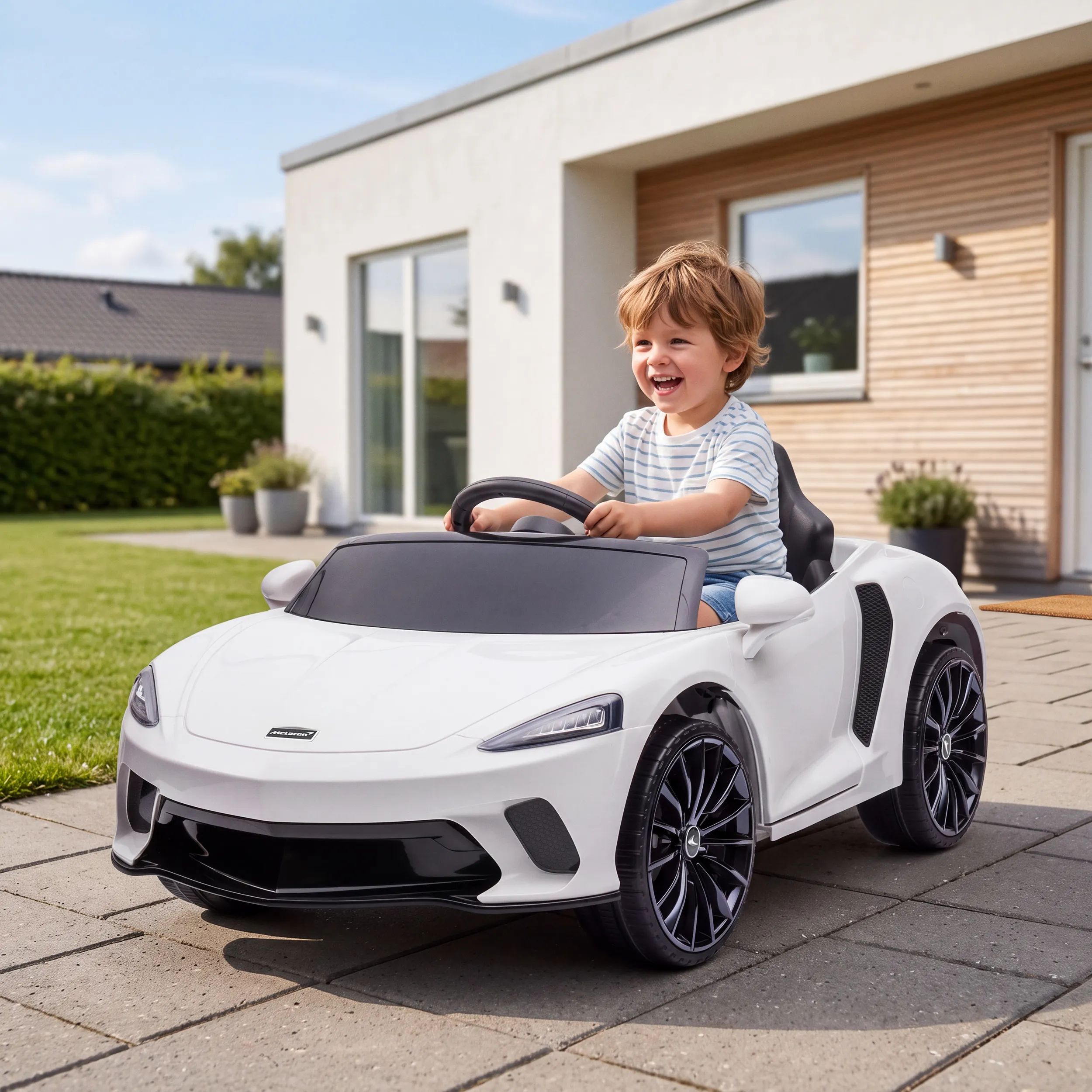 NORDIC PLAY Speed El-biler til børn Elektrisk Bil - McLaren GT i Hvid, 3