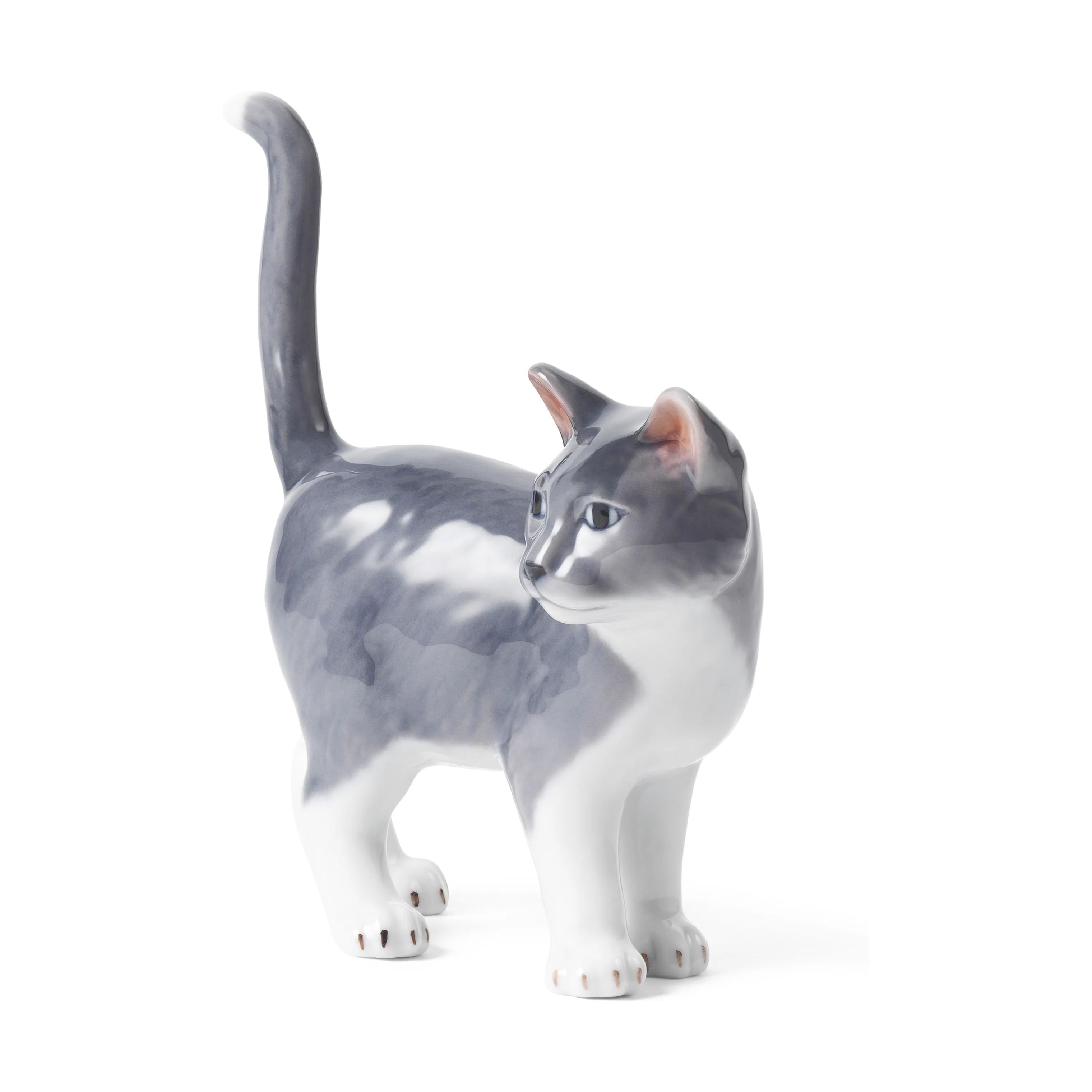 Royal Copenhagen Dyrefigurer Samlerartikler Årets Samlerfigur 2026 - Kat i Grå, 3