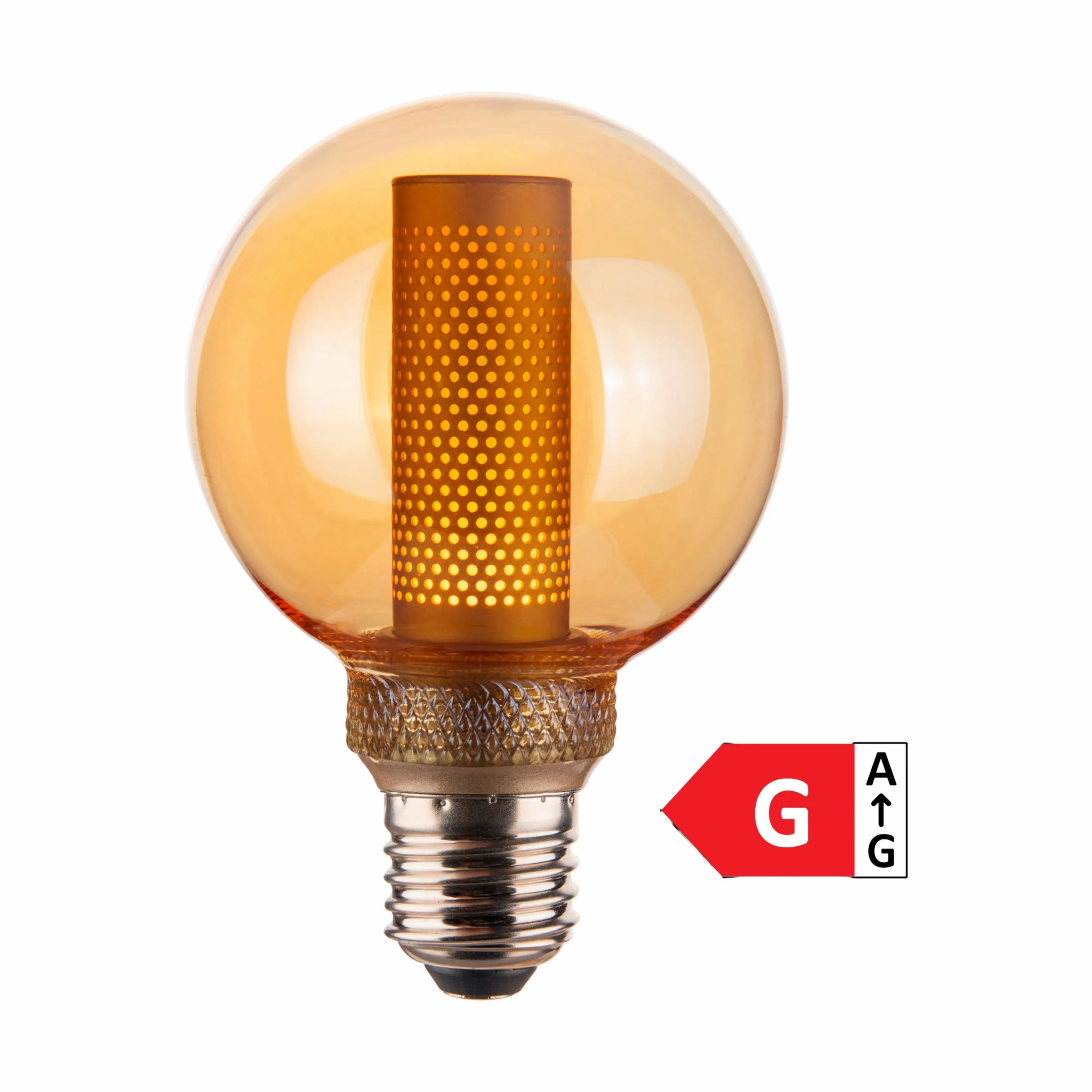 Halo Design LED-pærer Colors Core Lyspære i Amber, 12 cm, 1