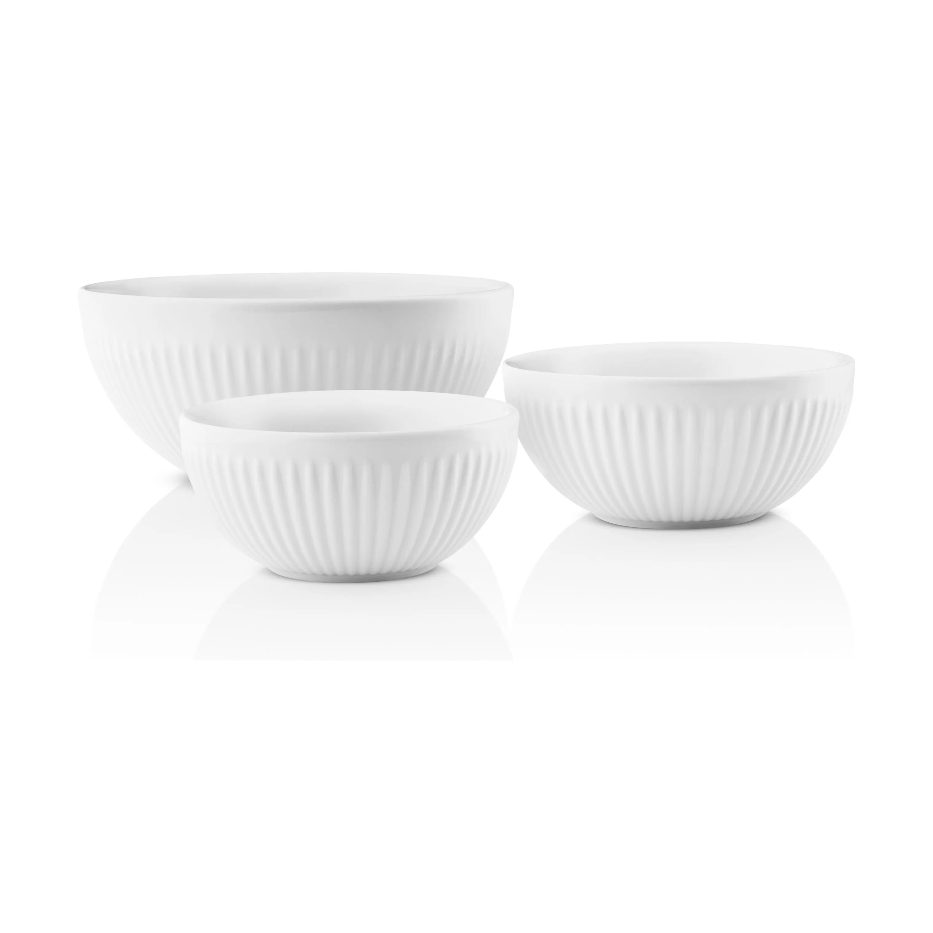 Eva Trio Serveringsskåle Legio Nova Skålsæt - 3 dele i Hvid, 0,2/0,3/1 liter, 5