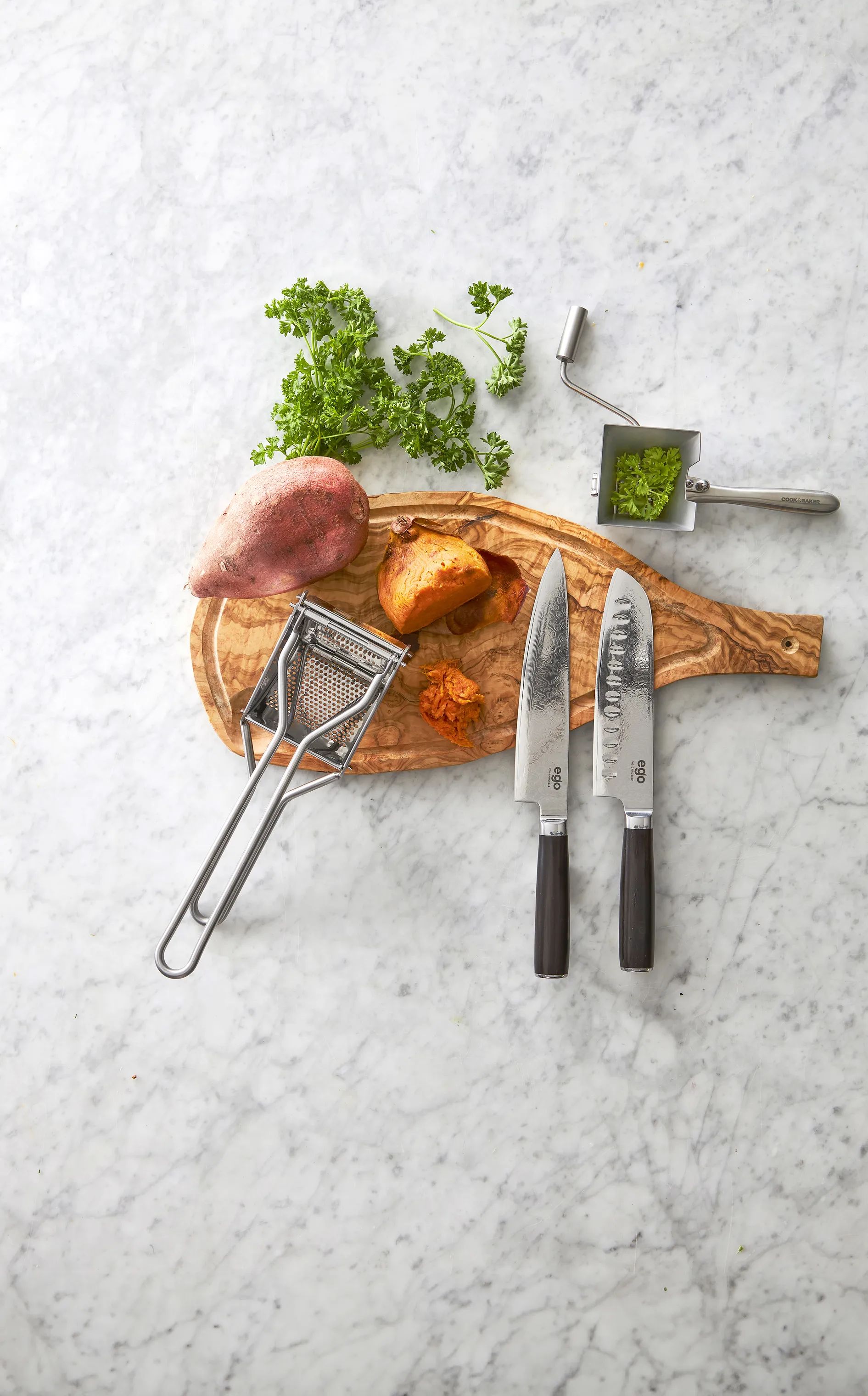 Cook & Baker Kartoffelstampere Purepresser i stål, 3
