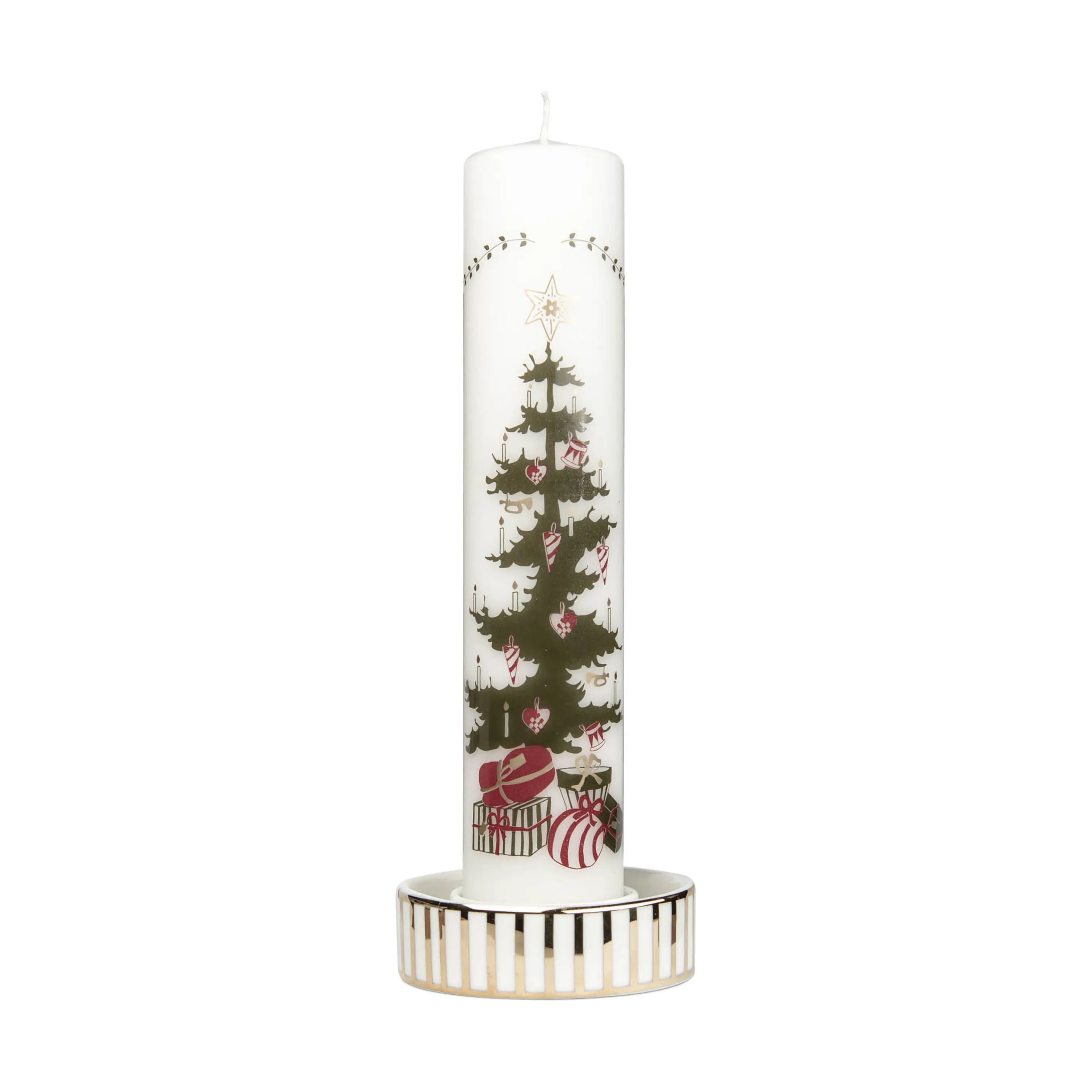 Jette Frölich Design Jule- og adventsstager Vinterstjerner Fyrfadsstage i Hvid / Guld, 2