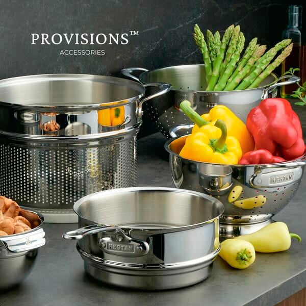 Hestan Tilbehør til gryder Provisions Pastaindsats i rustfrit stål, 5