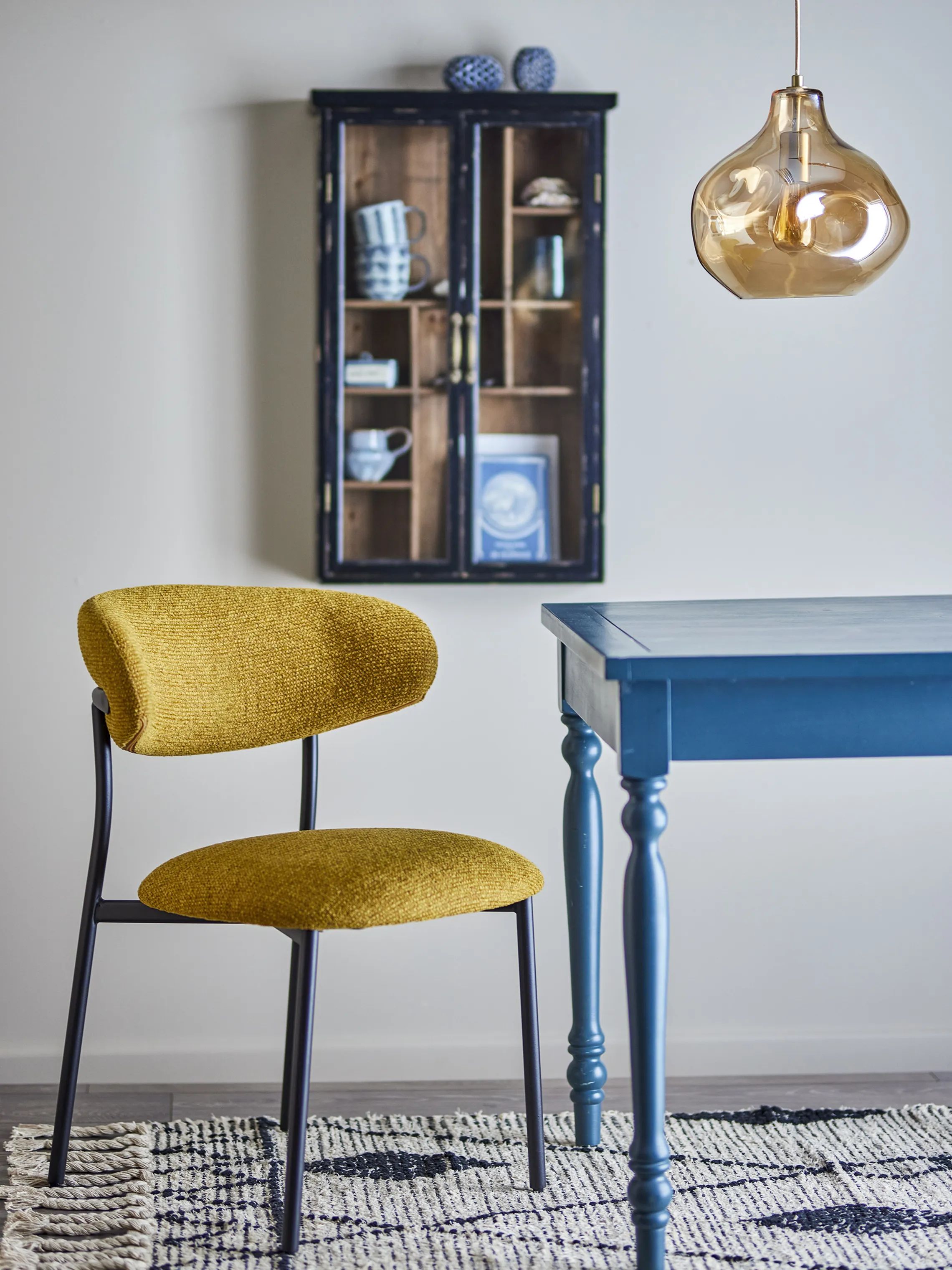 Creative Collection Skrivebordsstole Manal Spisebordsstol i Gul, 5