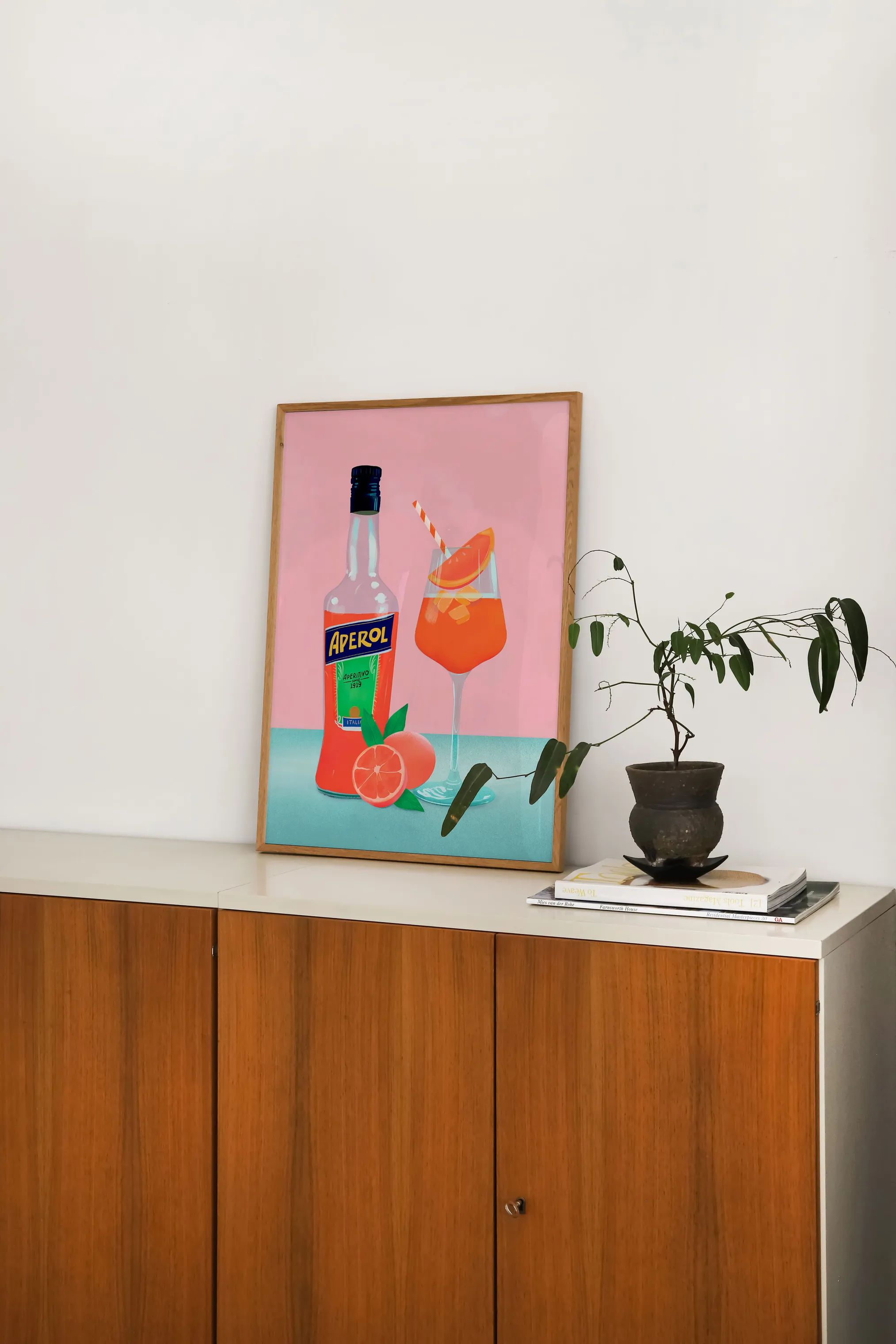 Poster&Frame Plakater Plakat - Aperol Spritz i Multifarvet, B50 x L70 cm, 2