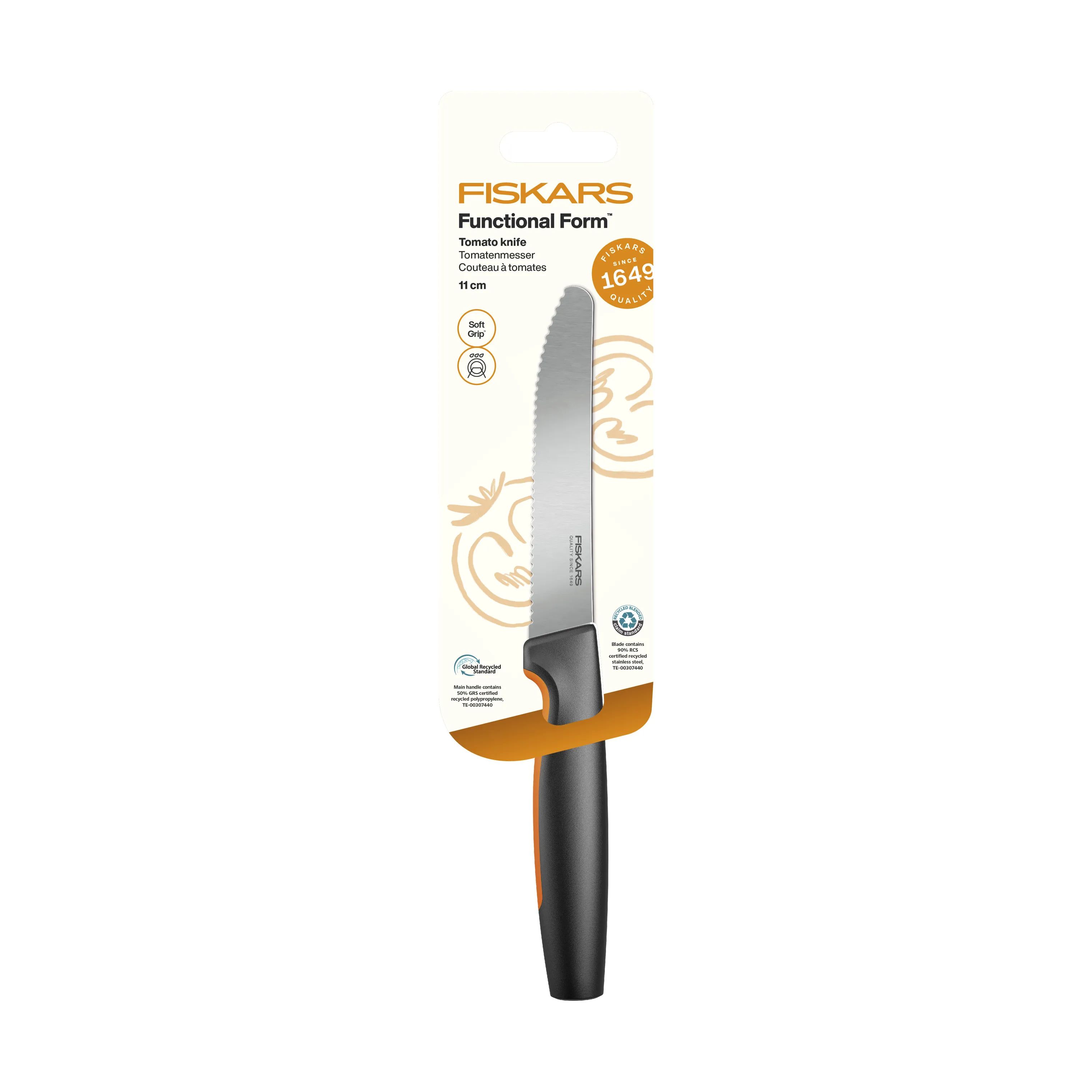 Fiskars Tomatknive Functional Form Tomatkniv i Sort/Orange, 4