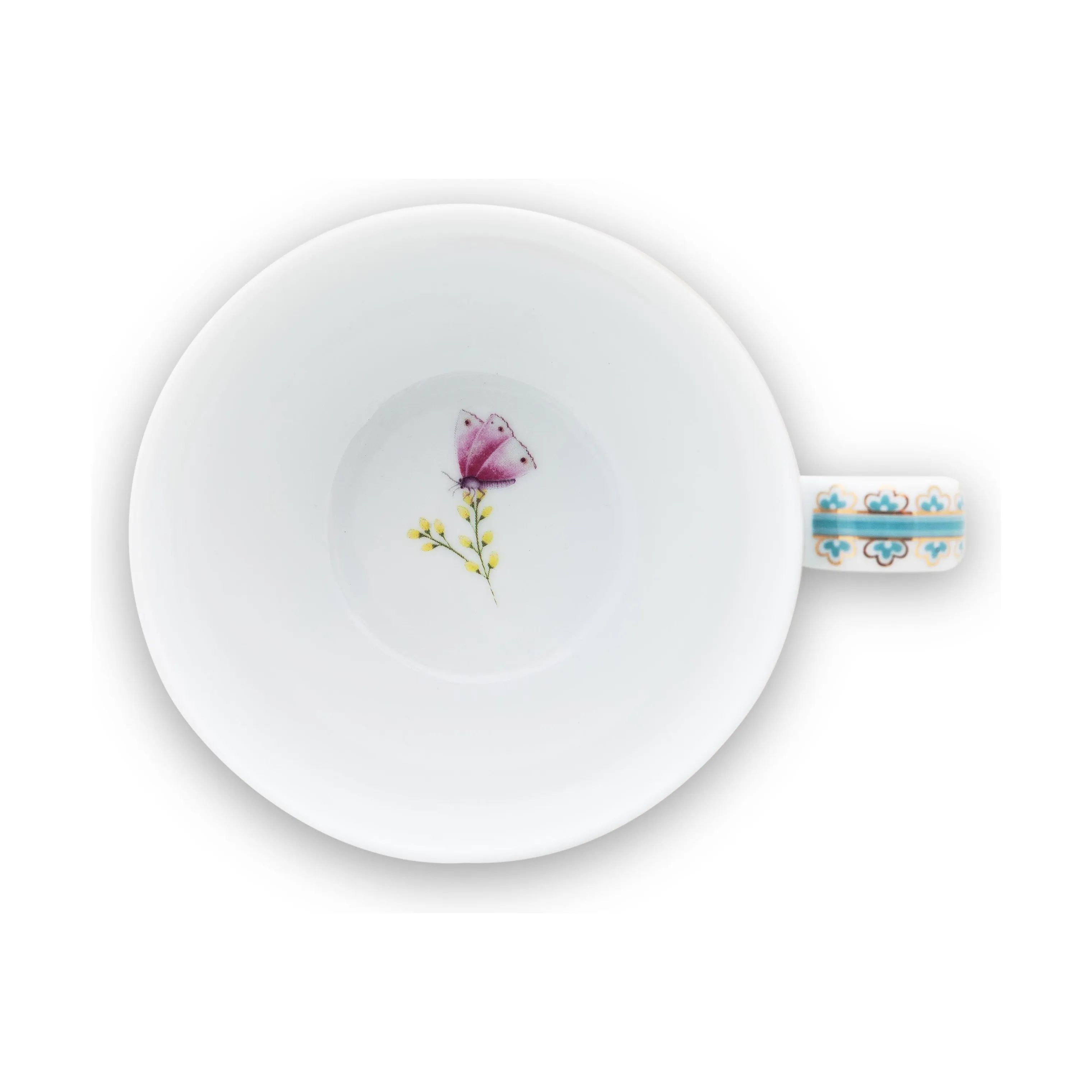 PIP Studio Krus og kopper med hank Blushing Birds Kop m. underkop i White, 3