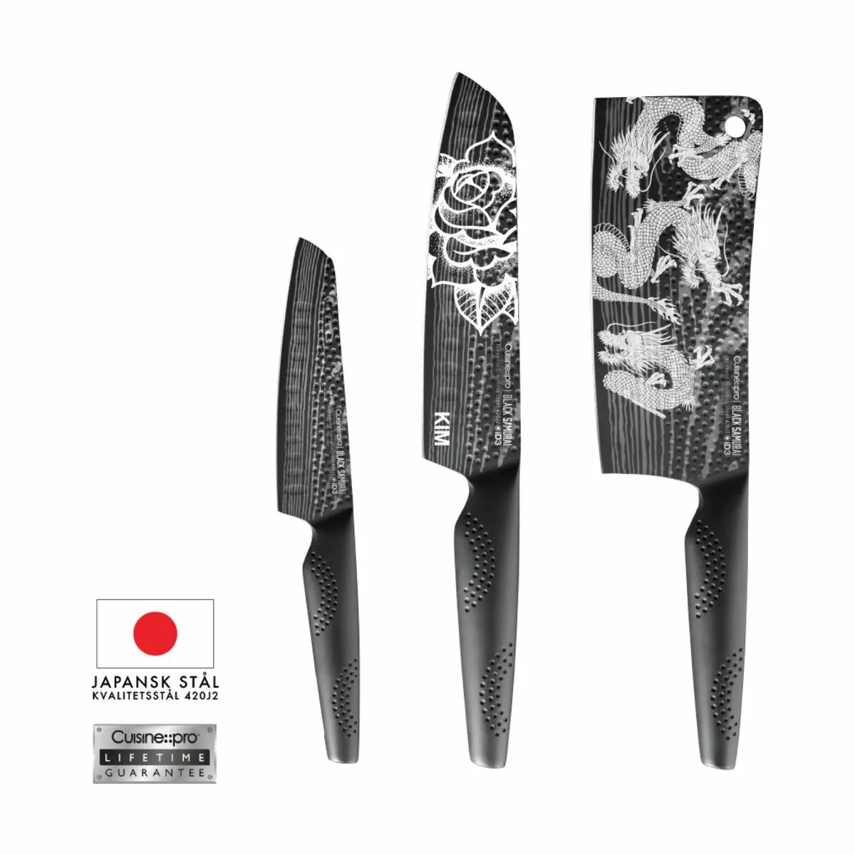 THE CUSTOM CHEF™ Øvrige knive Laserprint til knive fra THE CUSTOM CHEF™ i Sort, 3