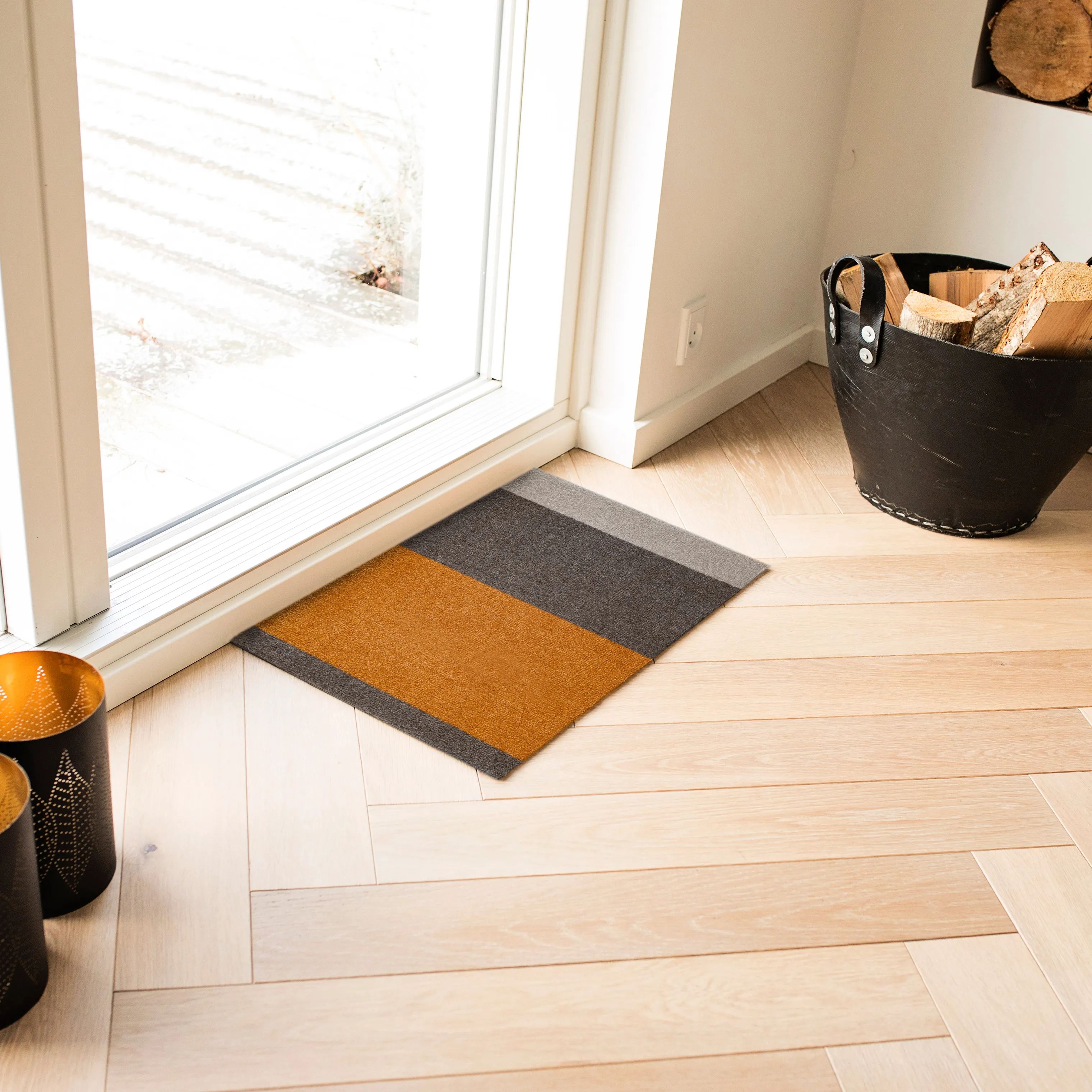 Tica Copenhagen Dørmåtter Stripes Horisontal Gulvmåtte i Dijon, B60 x L40 cm, 2