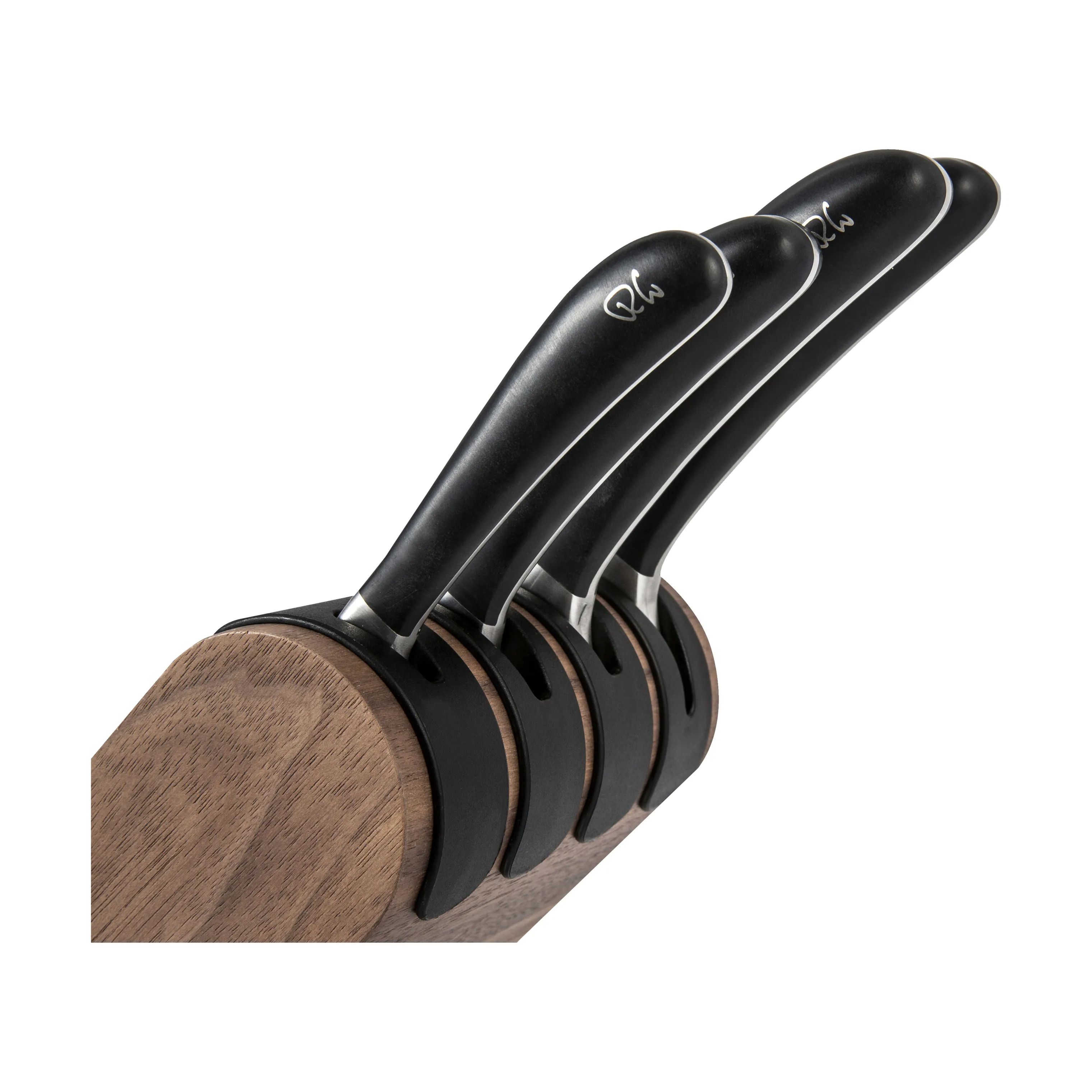 Robert Welch Knivblokke med knive Signature Knivblok - 5 dele i Mørk træ/sort, 4