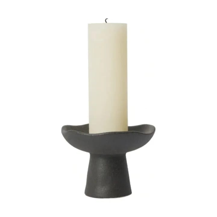 Broste Copenhagen Bloklysestage Momo Lysestage i Sort, 12 cm, 3