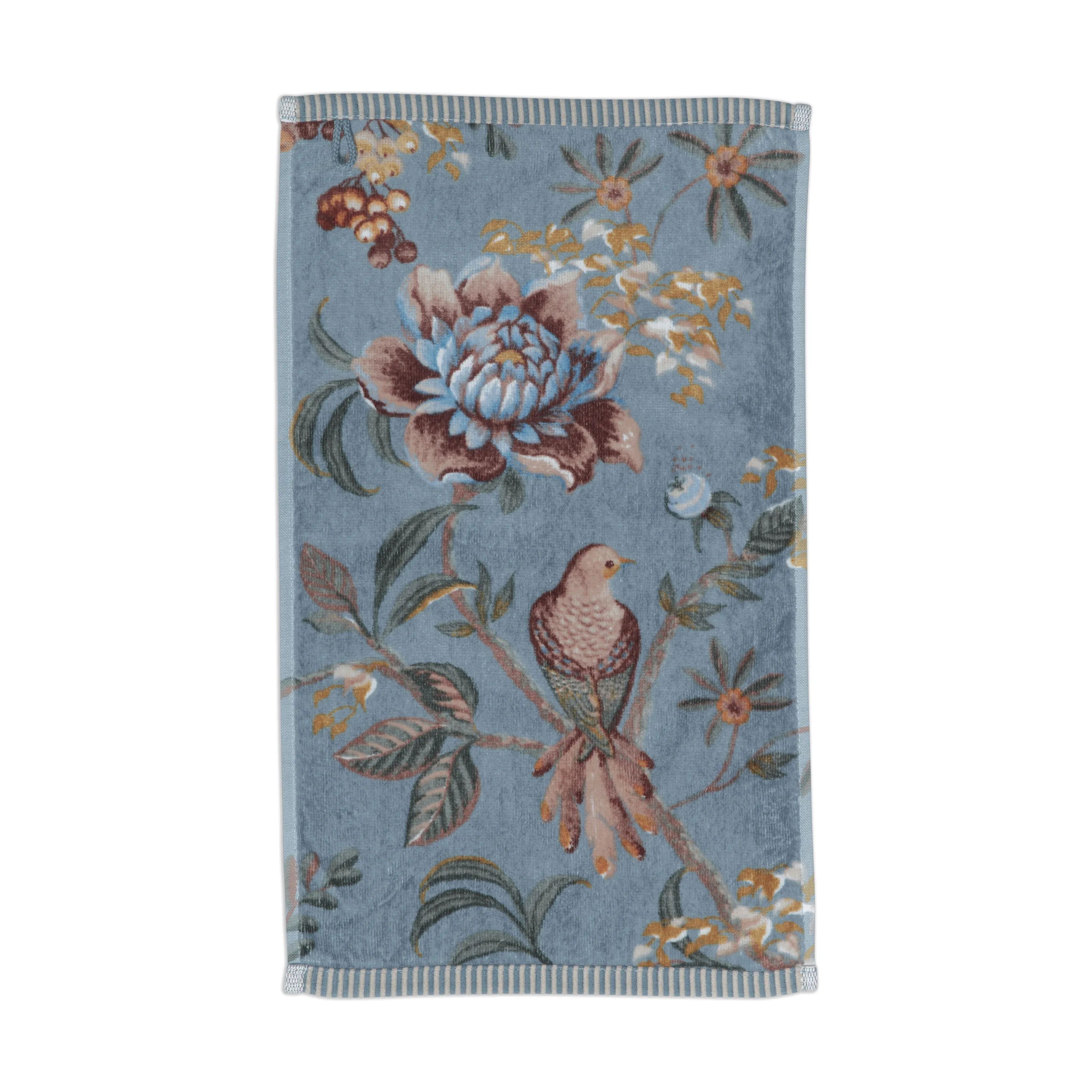 PIP Studio Håndklæder Secret Garden Håndklæde i Blue , B30 x L50 cm, 1