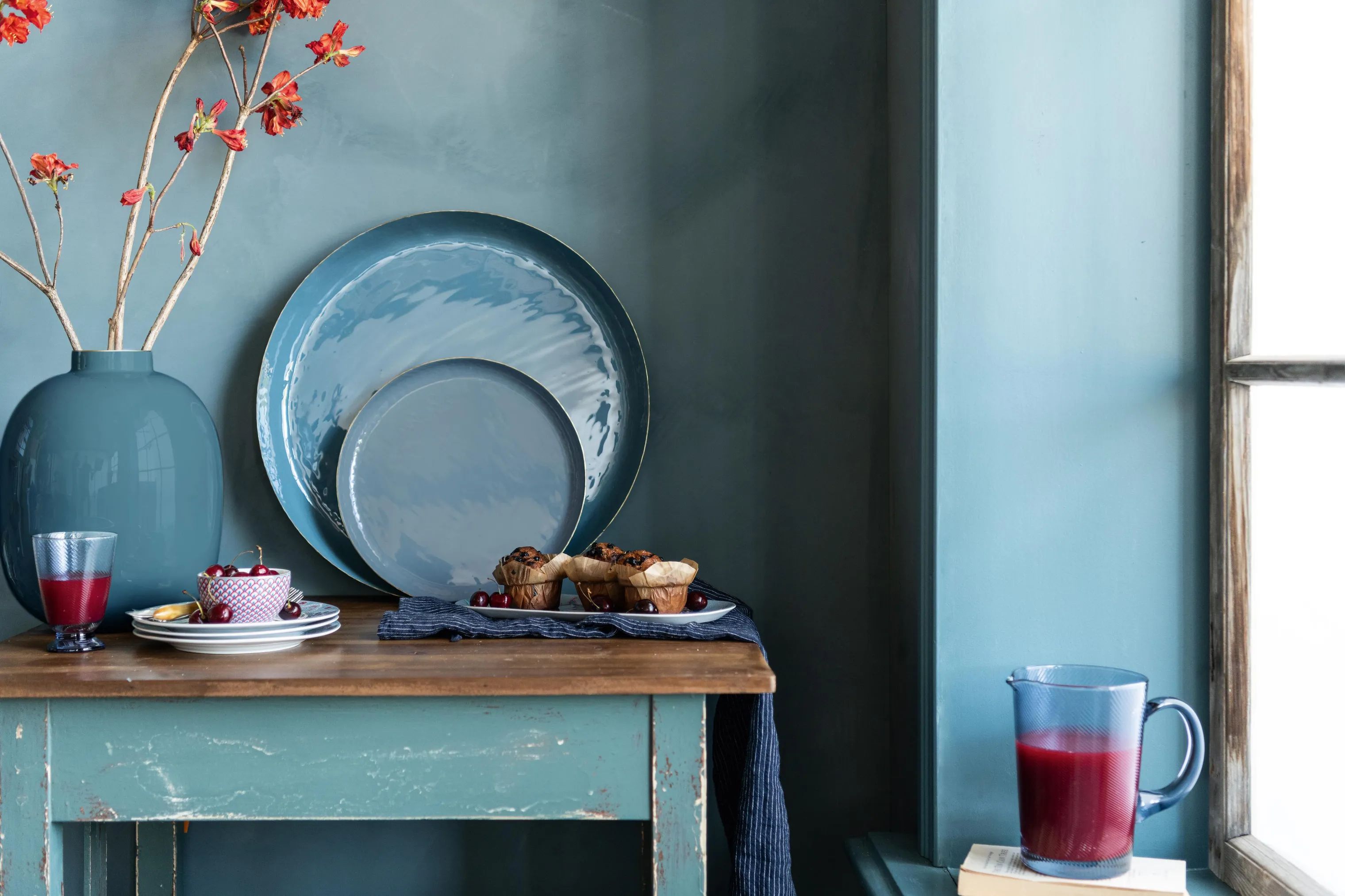PIP Studio Serveringsfade Home Decor Jolie Fad i Blue, 2