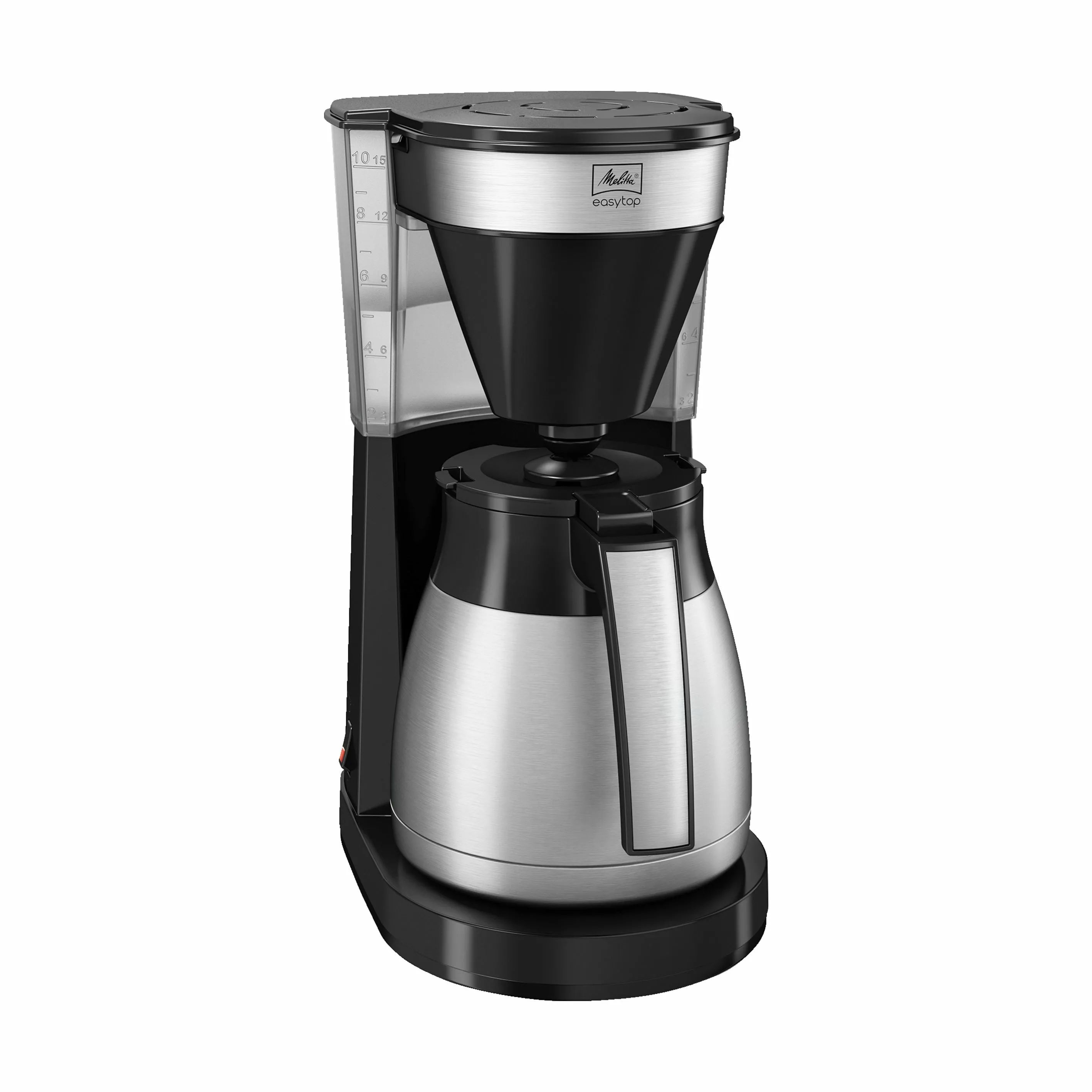 Melitta Kaffemaskiner EasyTop II Therm Steel Kaffemaskine i Sort/stål, 1