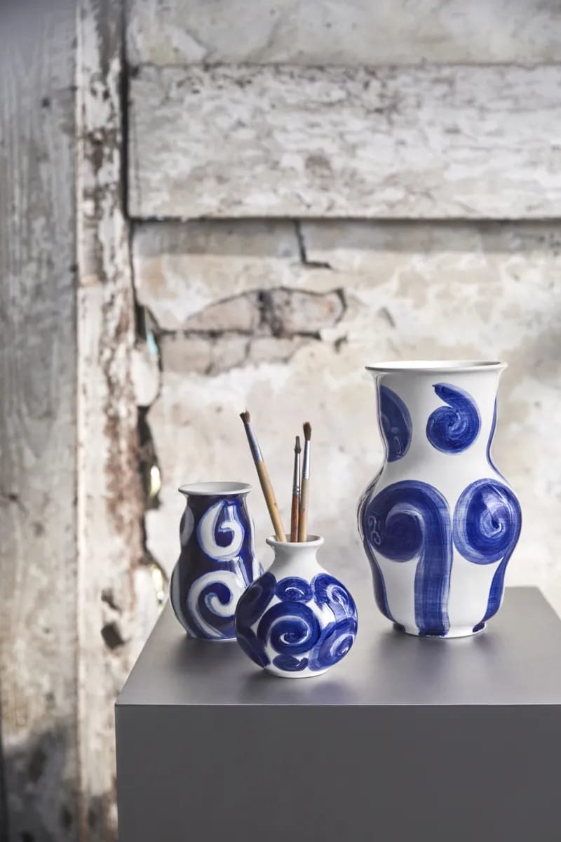 Kähler Vaser Tulle Vase i Blå, 3