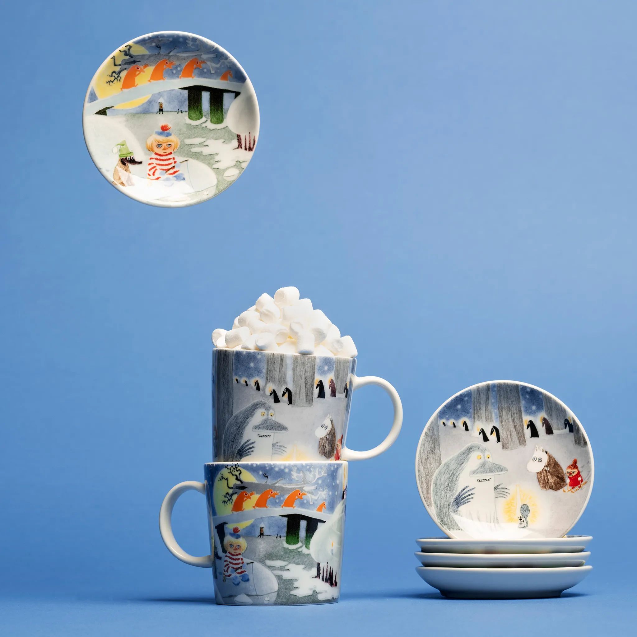 Moomin Arabia Krus og kopper med hank Vinternats Glød Krus i Vinternats glød, 2