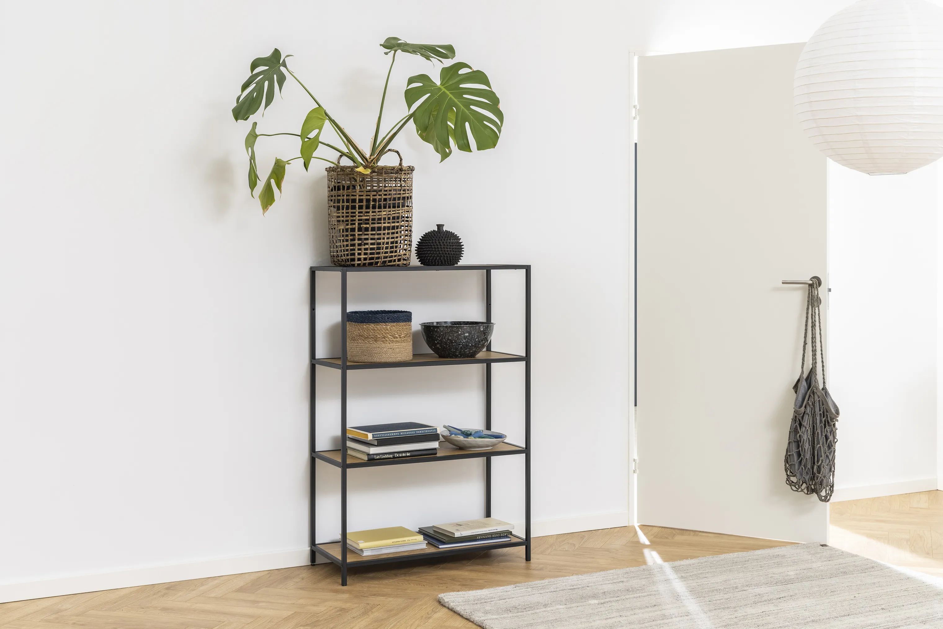 CASA Living Reoler og tilbehør Seaford Reol i Mat vild eg/mat sort, 2