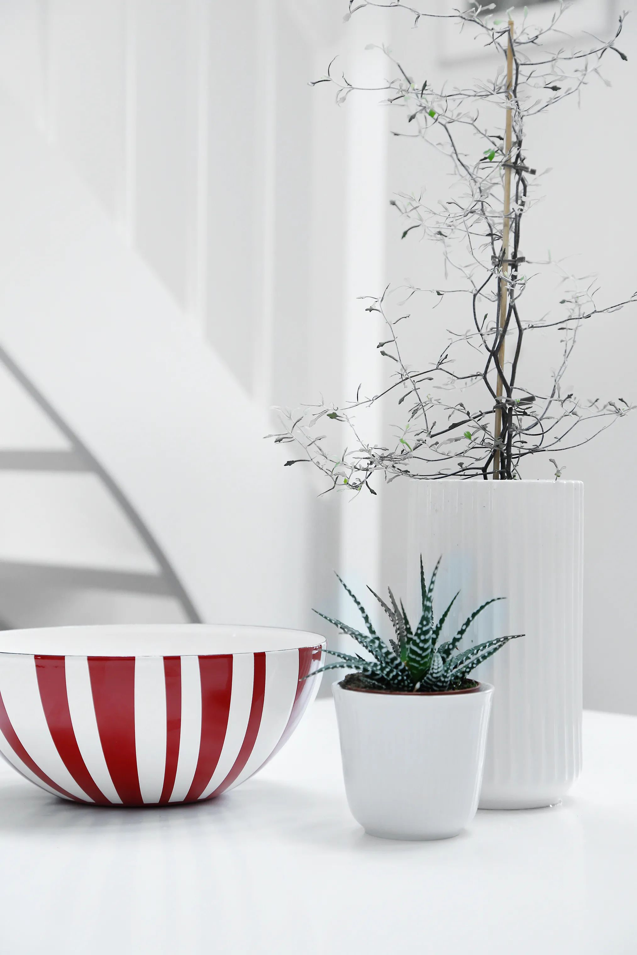 Cathrineholm Serveringsskåle Stripes Skål i Rød, 20 cm, 2
