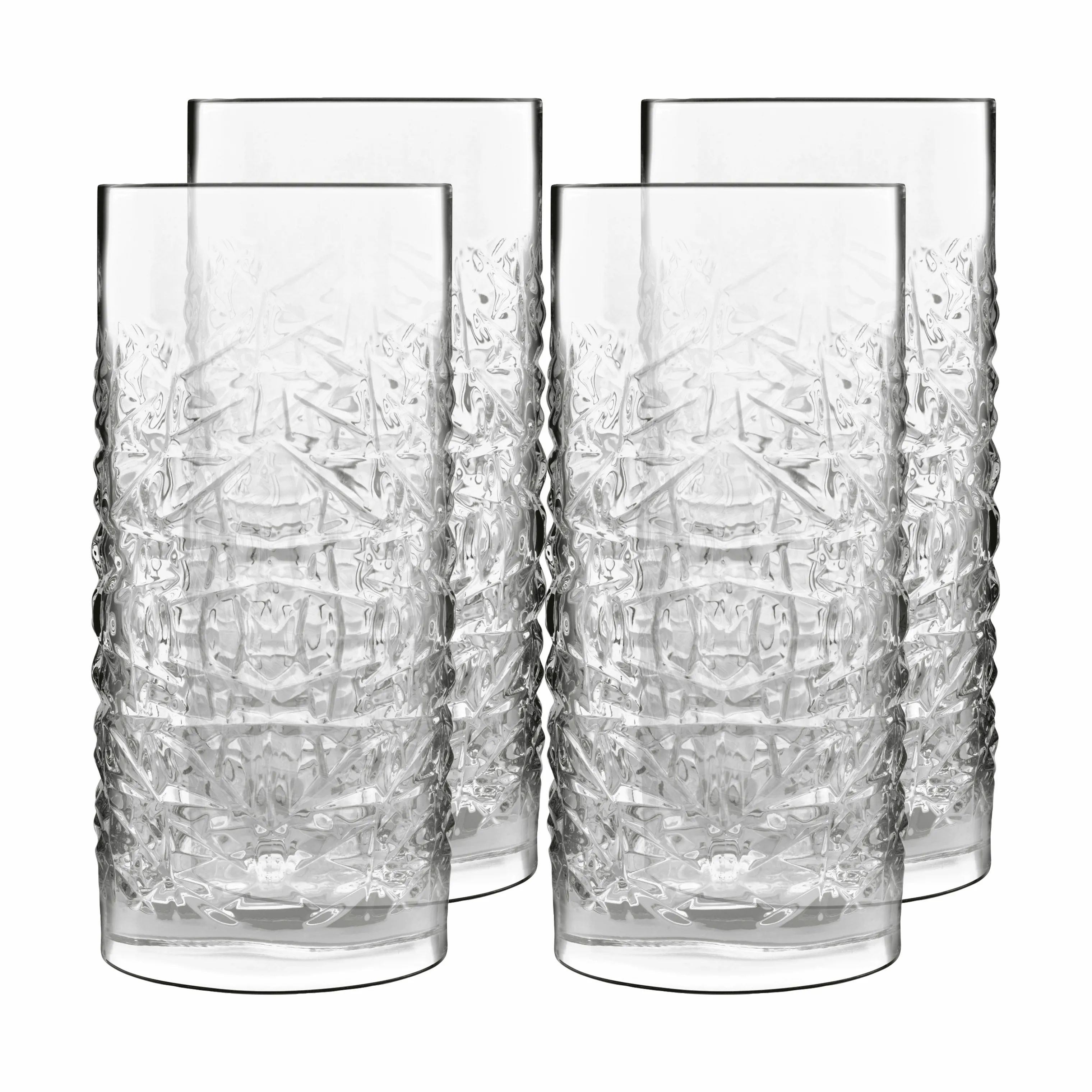 Luigi Bormioli Ølglas Mixology Textures Ølglas - 4 stk. i klar, 1