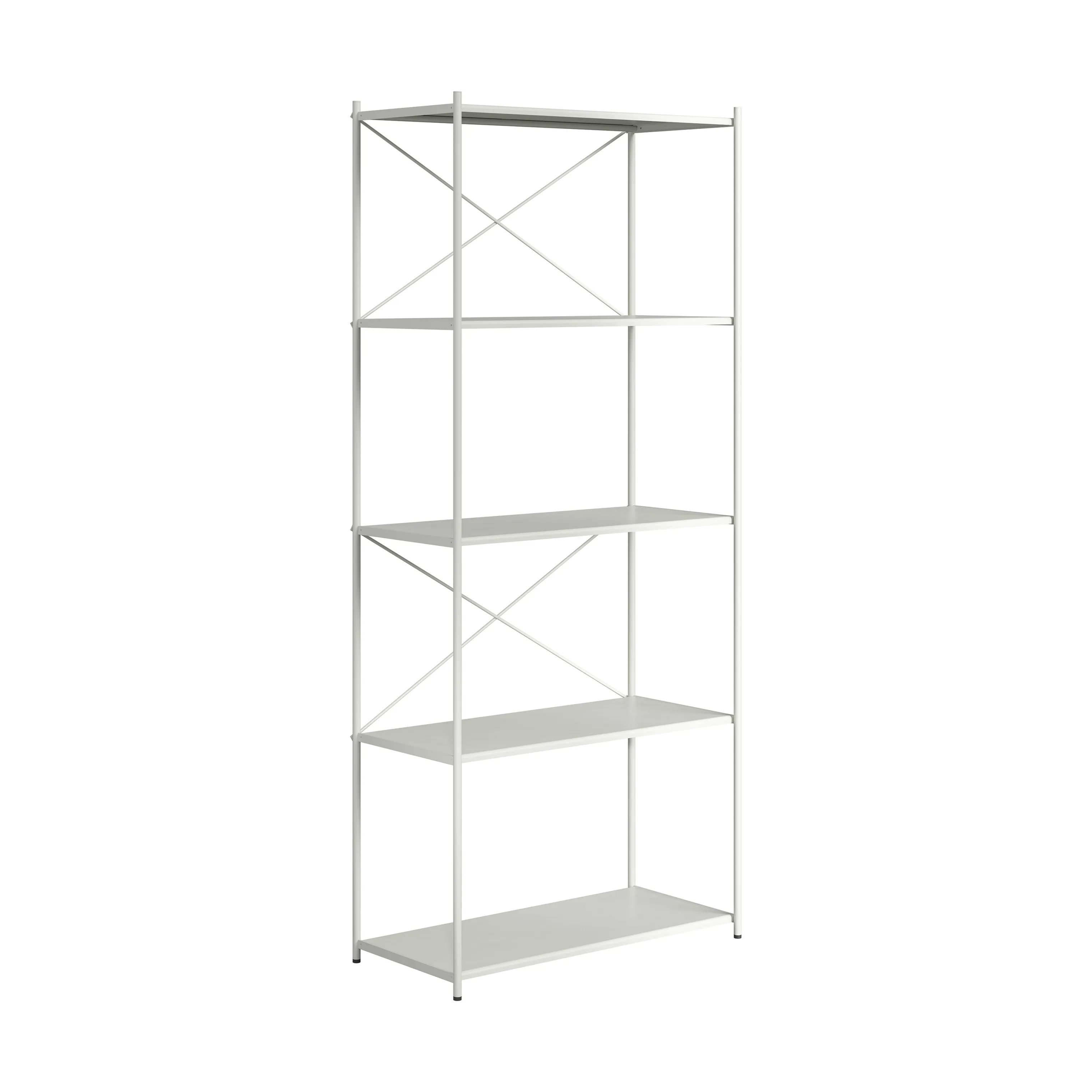 Novoform Reoler og tilbehør Arturo 5-Etagers reol i Light Grey, 175 cm, 3