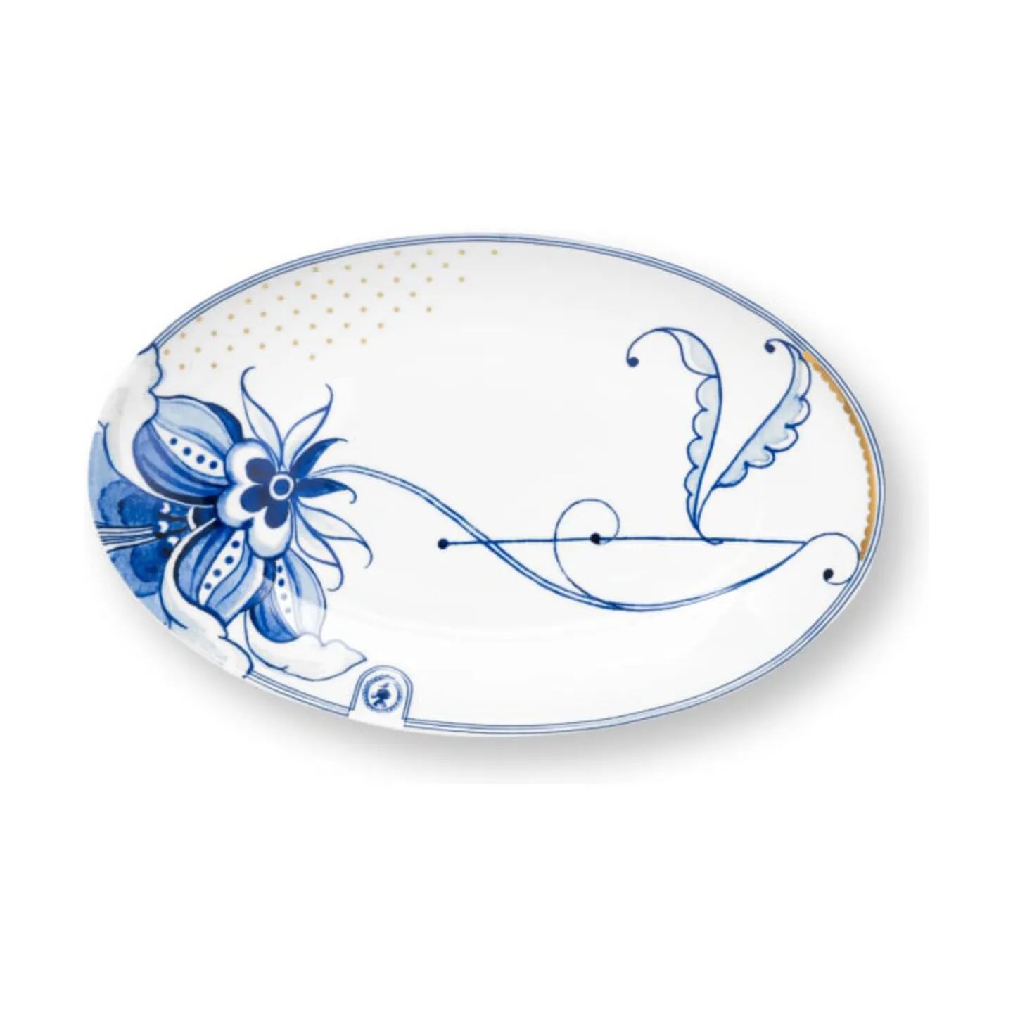 PIP Studio Serveringsfade Blue Bird Tallerken i 25,3 cm, 1