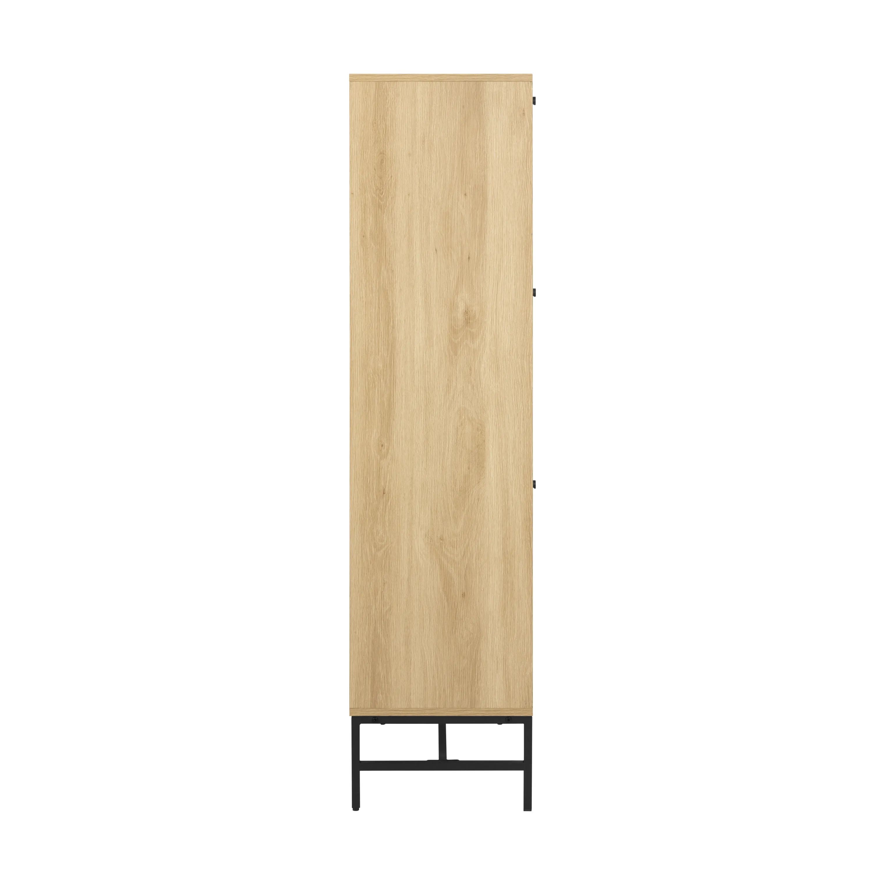 CASA Living Skabe Albany Skoskab i Natur, H140,4 x B98,7 cm, 5