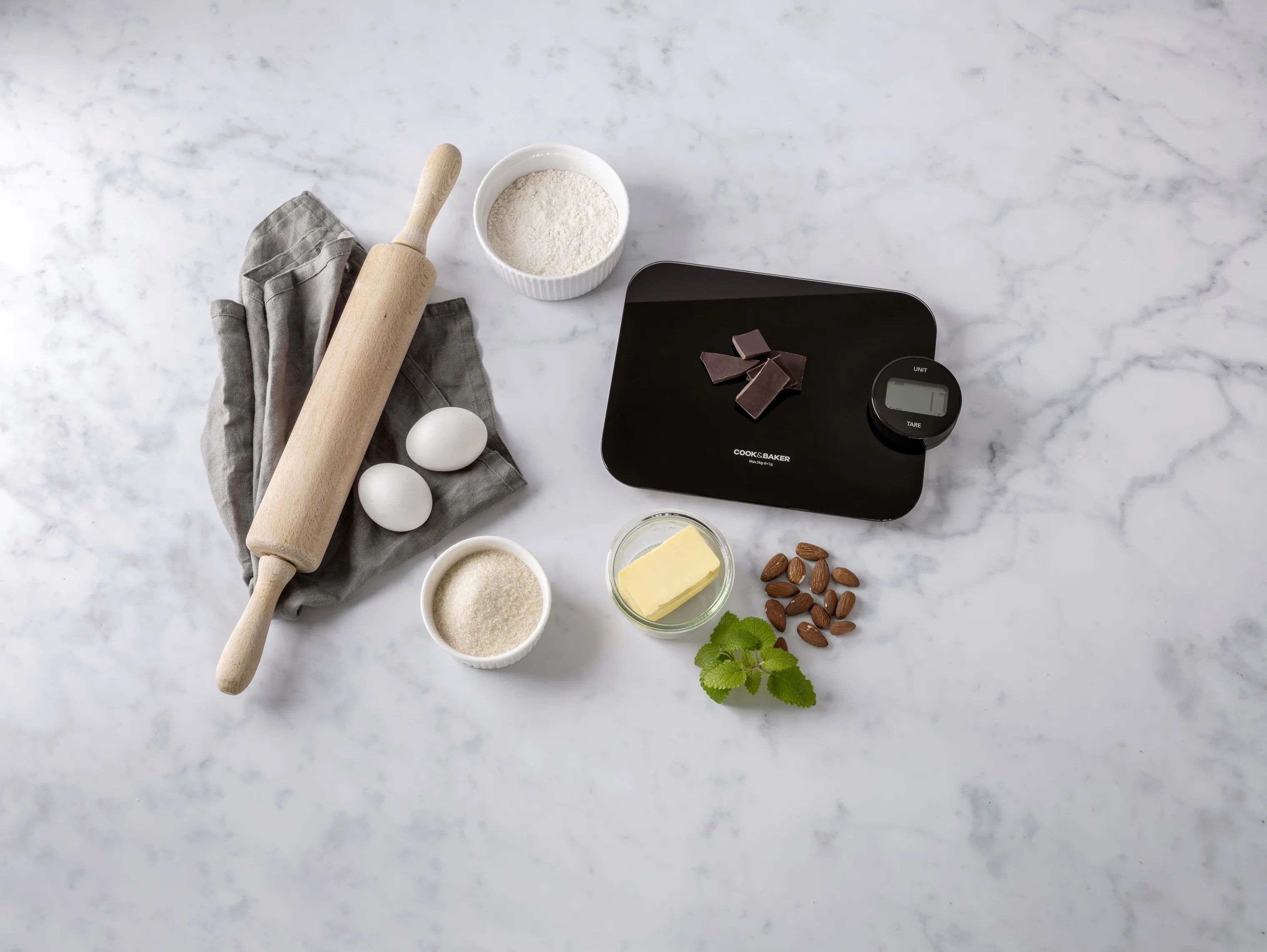 Cook & Baker Bagevægte Køkkenvægt i sort, 2