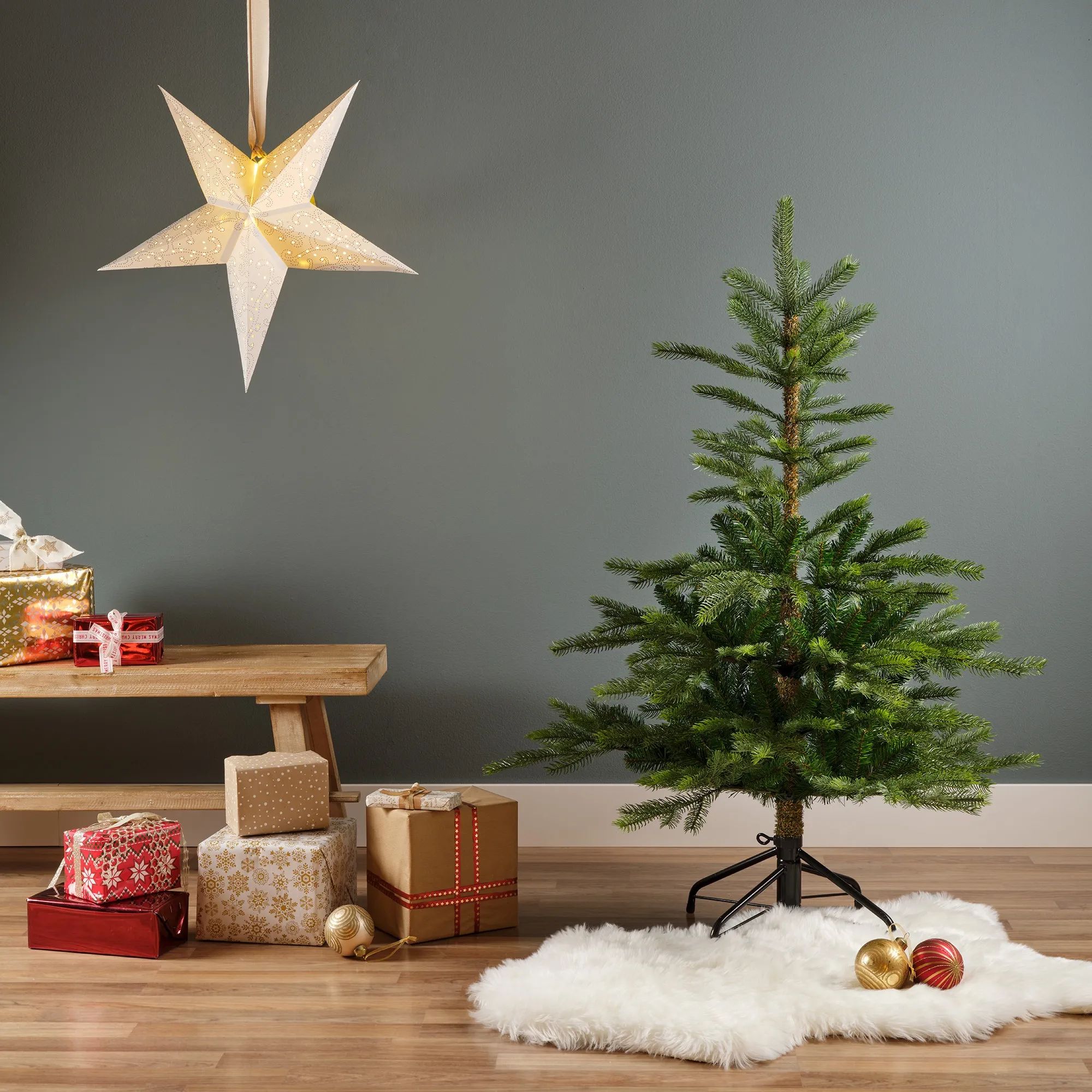 Casa Christmas Juletræer Grandis Fir Kunstigt Juletræ i 120 cm, 4