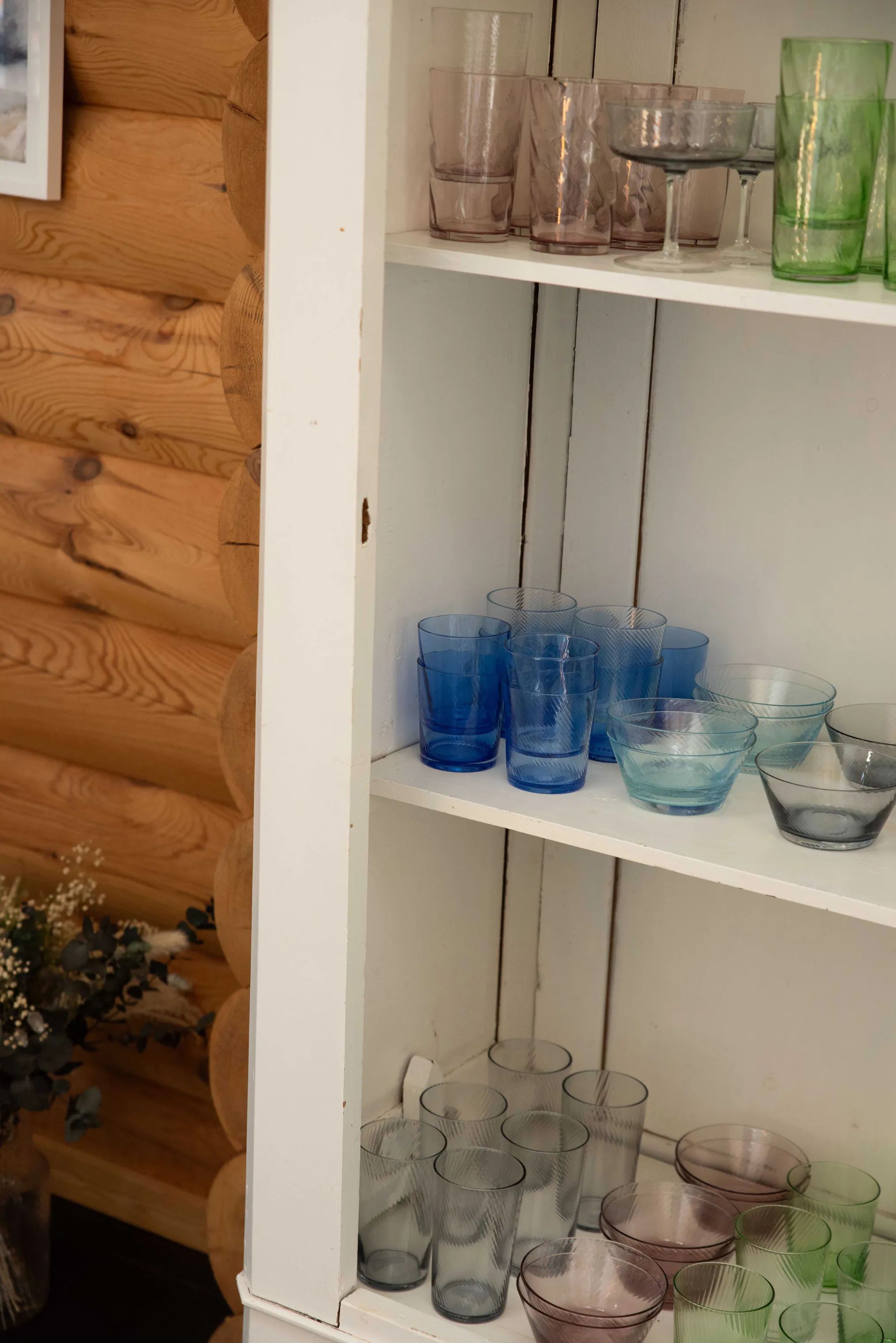RAW by Aida Vandglas Unique Low Water Glas i Dark Blue, 3