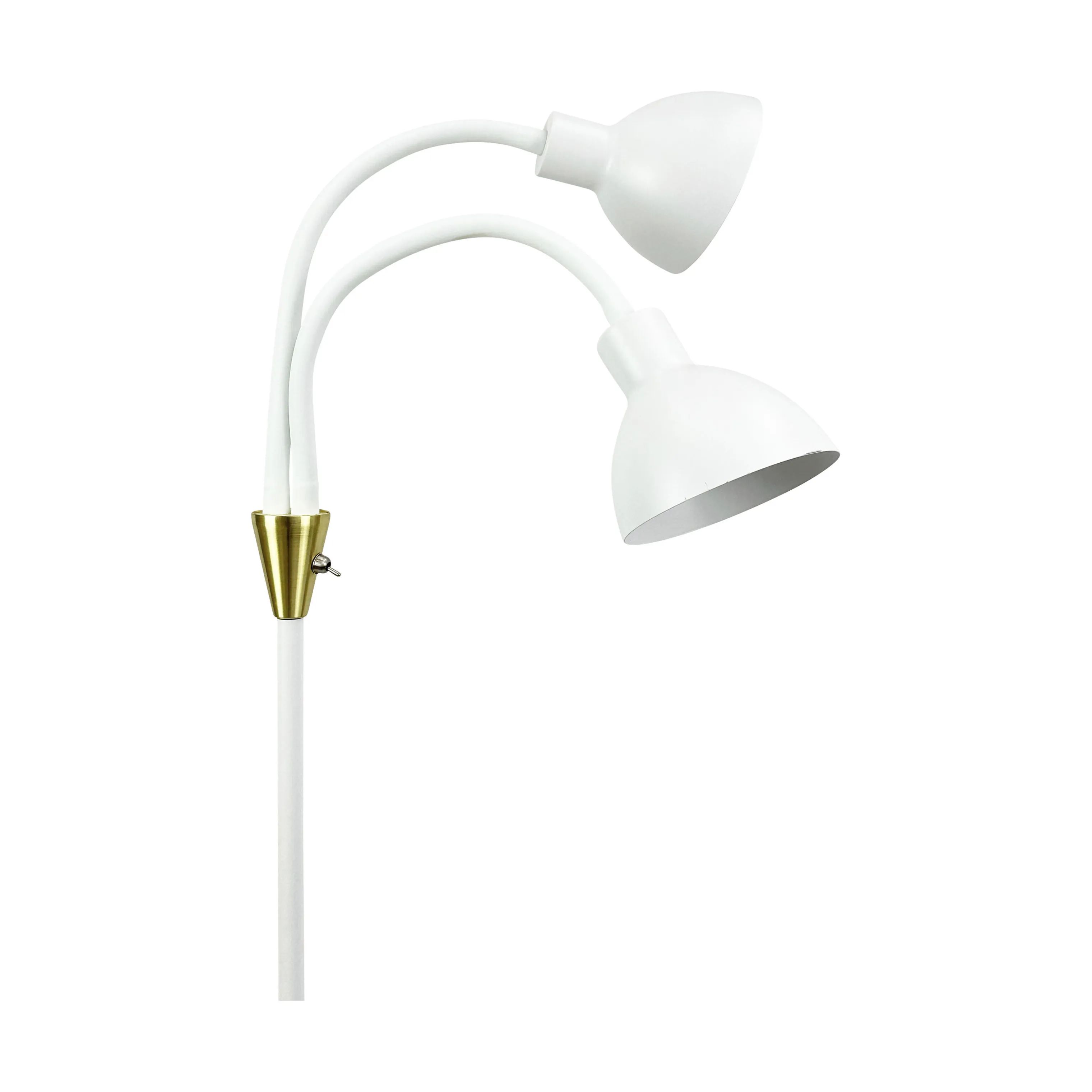 Dyberg Larsen Gulvlamper Lilje Gulvlampe i Hvid/Messing, 3