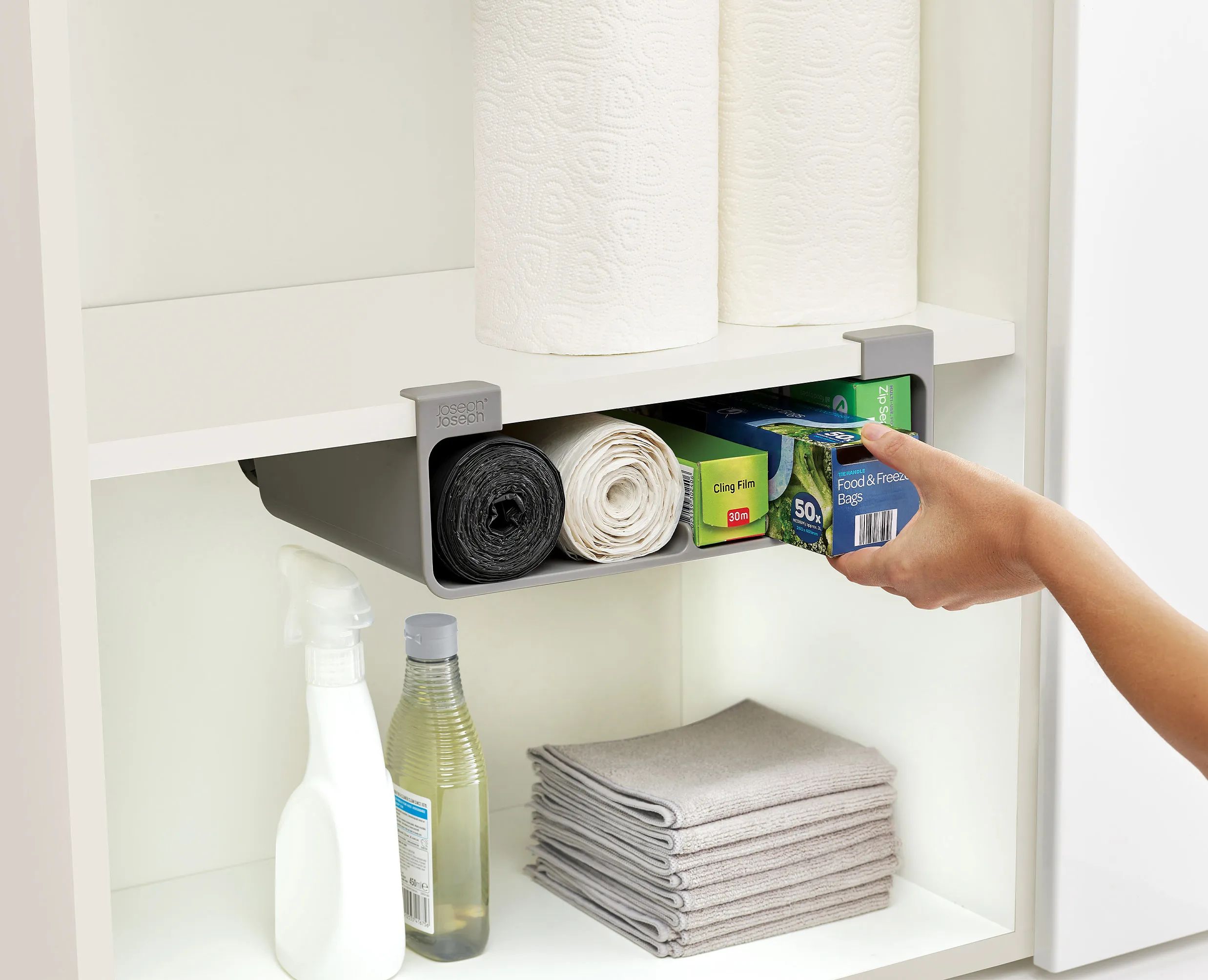 Joseph Joseph Hylder Cupboardstore Underhylde i Grey, 2