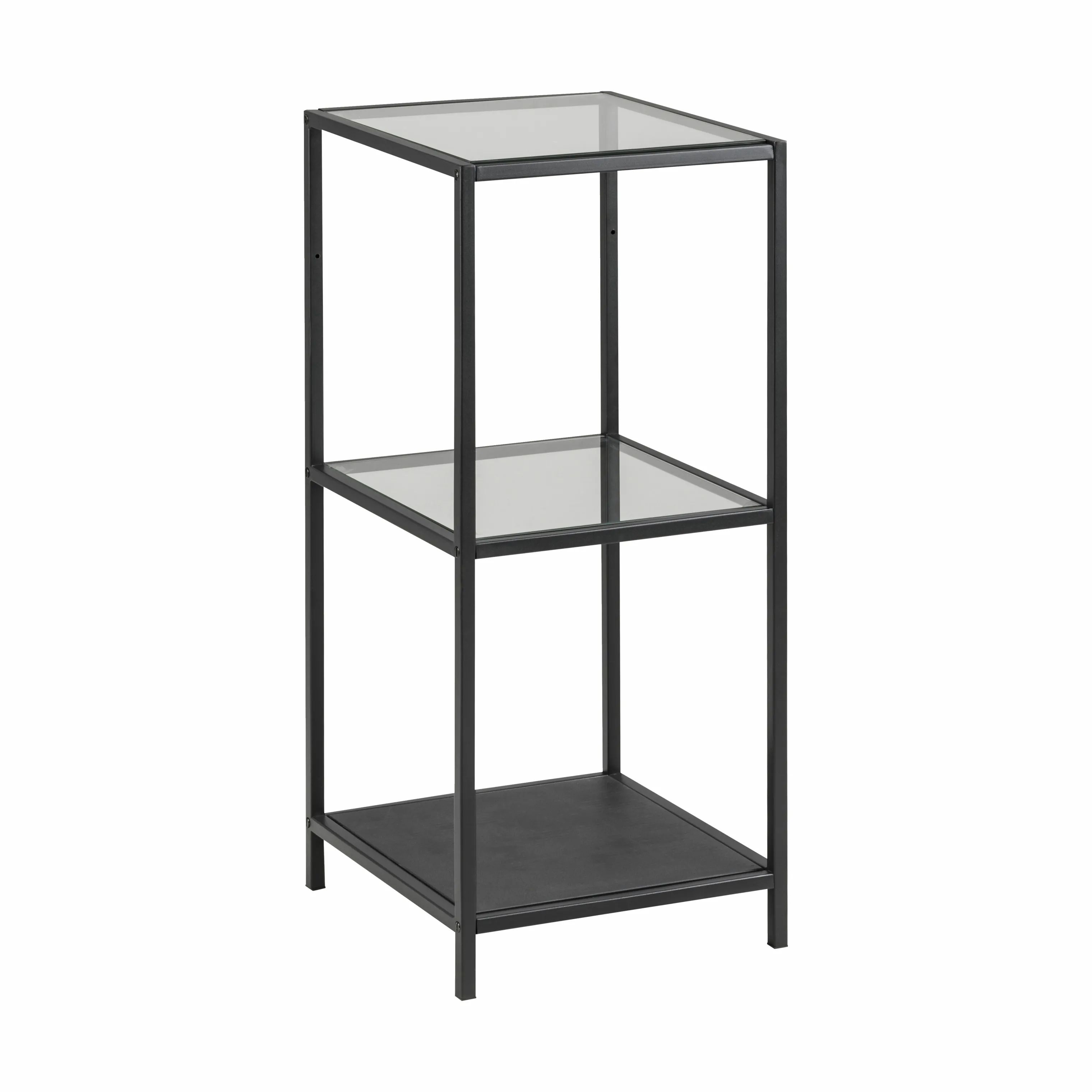 CASA Living Reoler og tilbehør Seaford Reol i klar/sort, 82,5 cm, 1