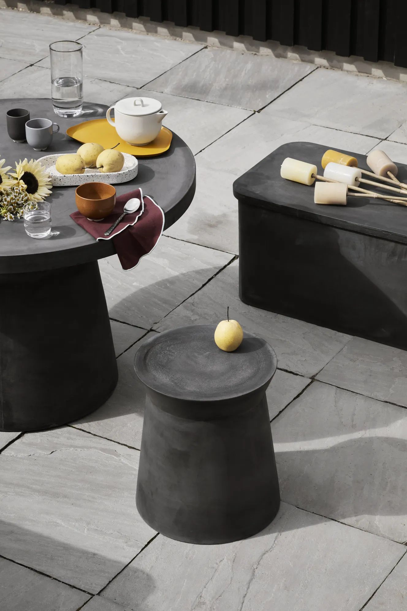 Broste Copenhagen Spiseborde Fiber Bord i Charcoal, 2