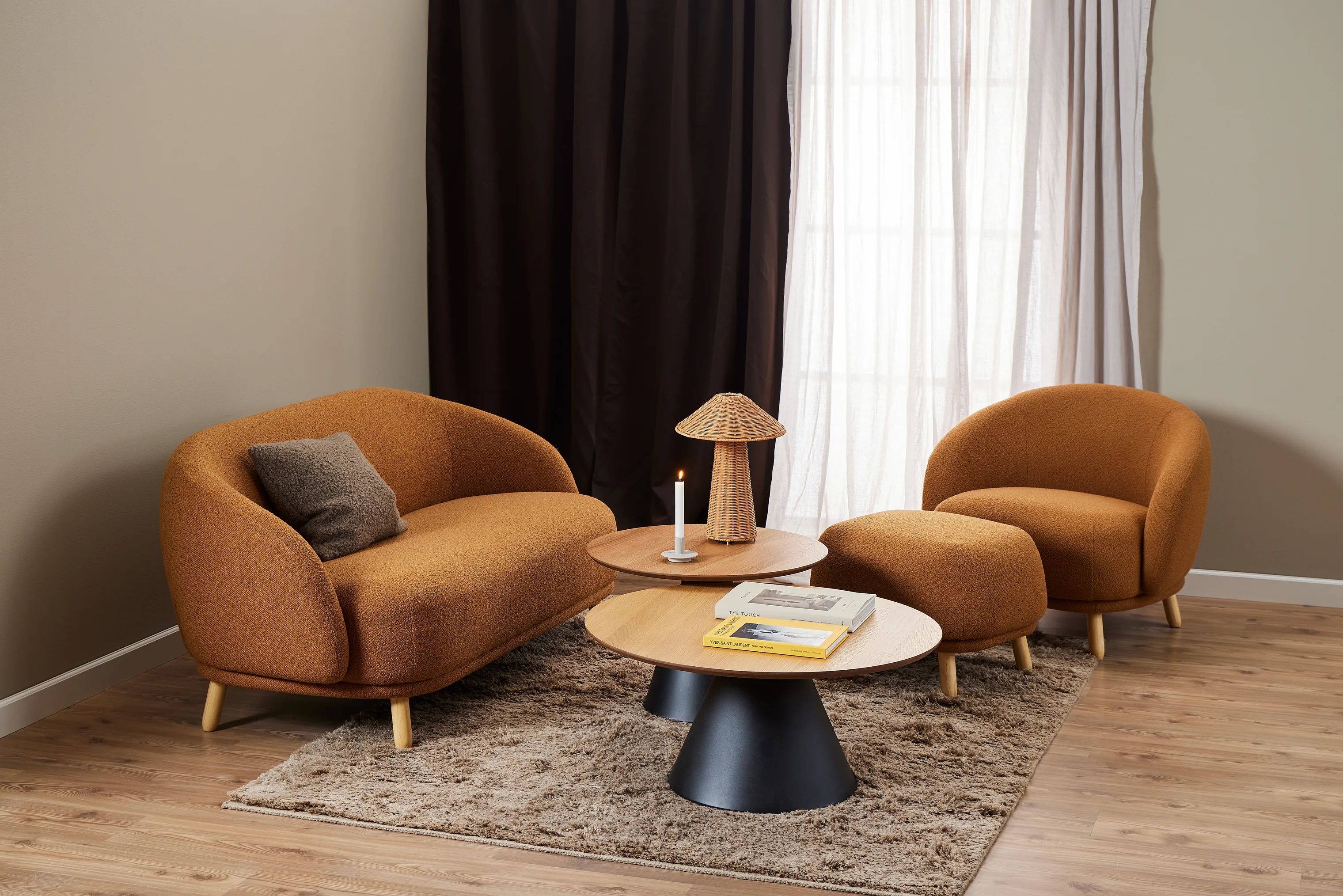 CASA Living Sofaborde Soli Sofabord i H40 x Ø85 cm, 2