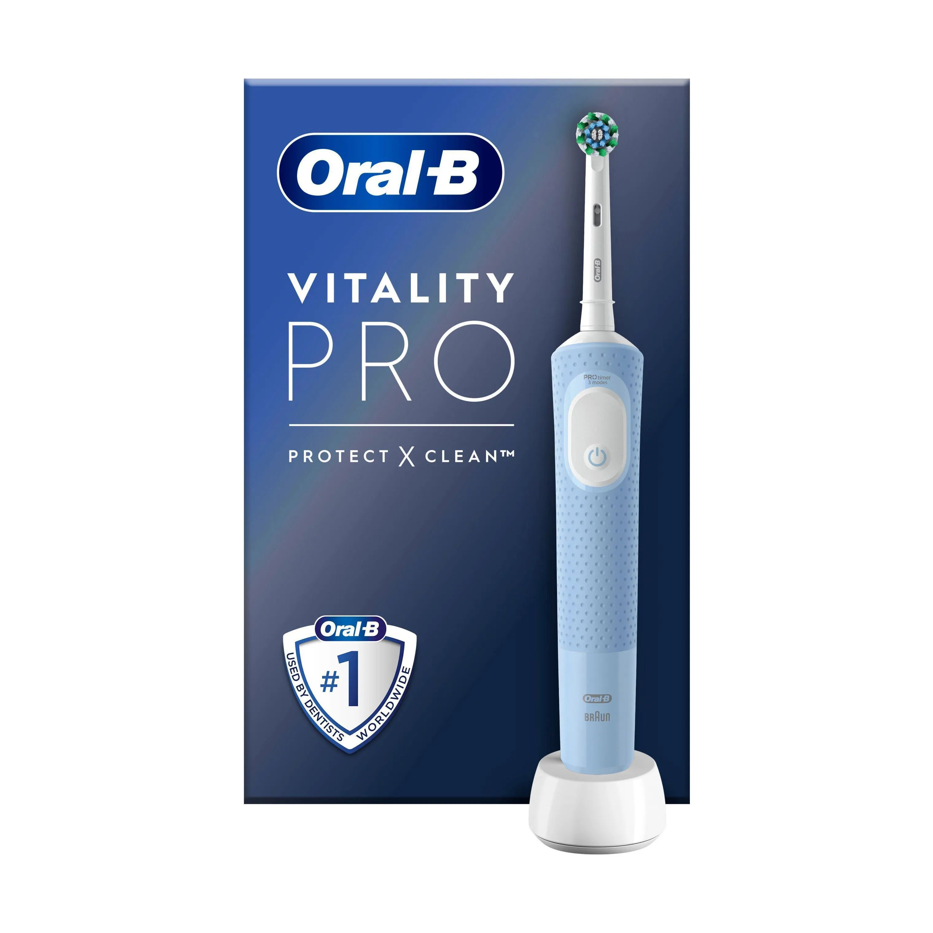 Oral-B Eltandbørster Vitality Pro Elektrisk Tandbørste i blå, 1