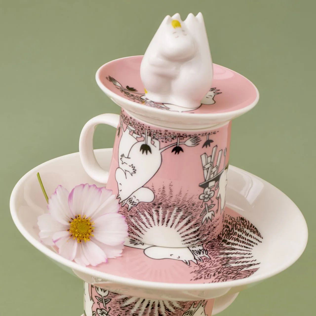 Moomin Arabia Øvrige figurer Love Kærlighed Figur - Snorkfrøken og Mumitrolden i Hvid, 2