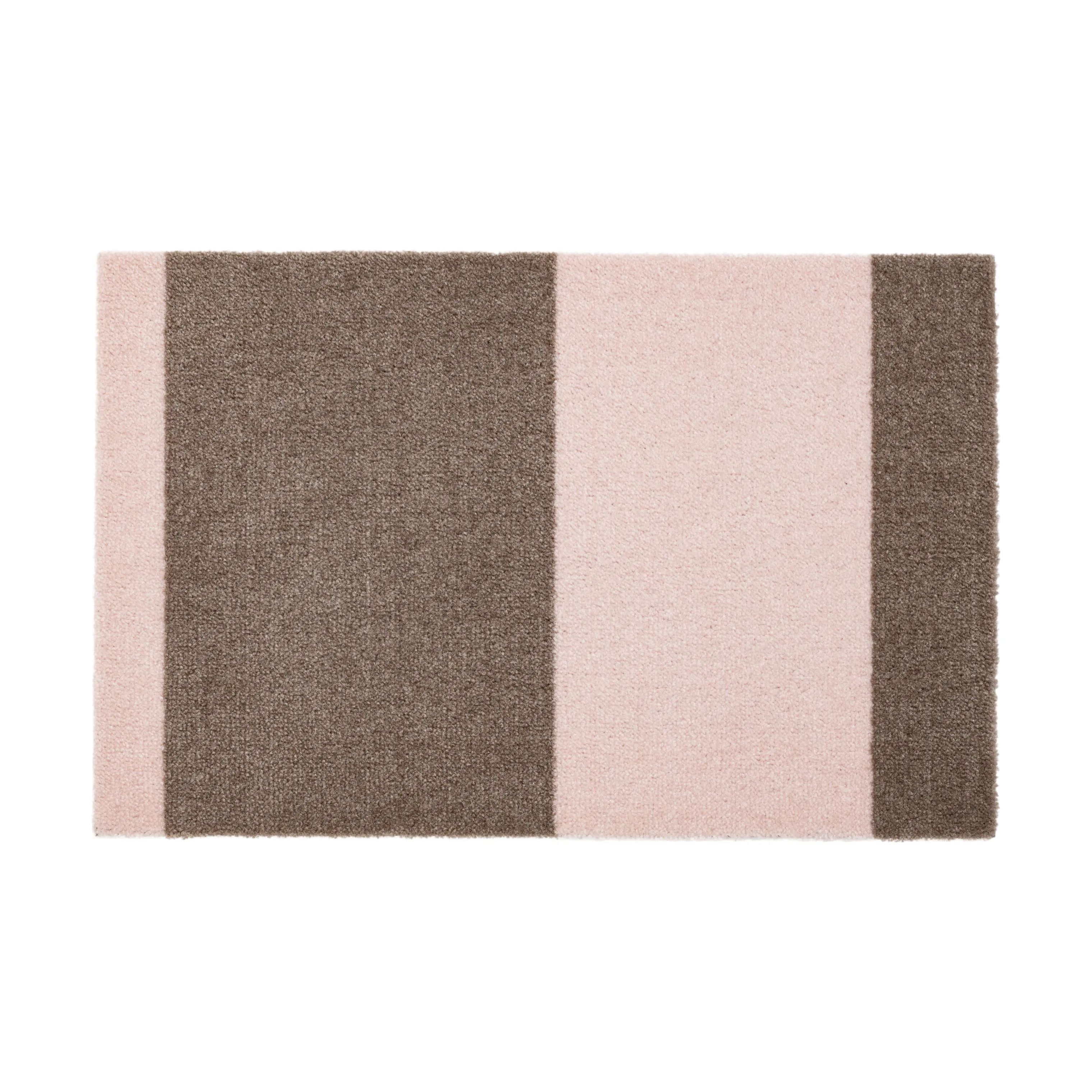 Tica Copenhagen Dørmåtter Stripes Horisontal Gulvmåtte i Sand/Rosa, B60 x L40 cm, 1