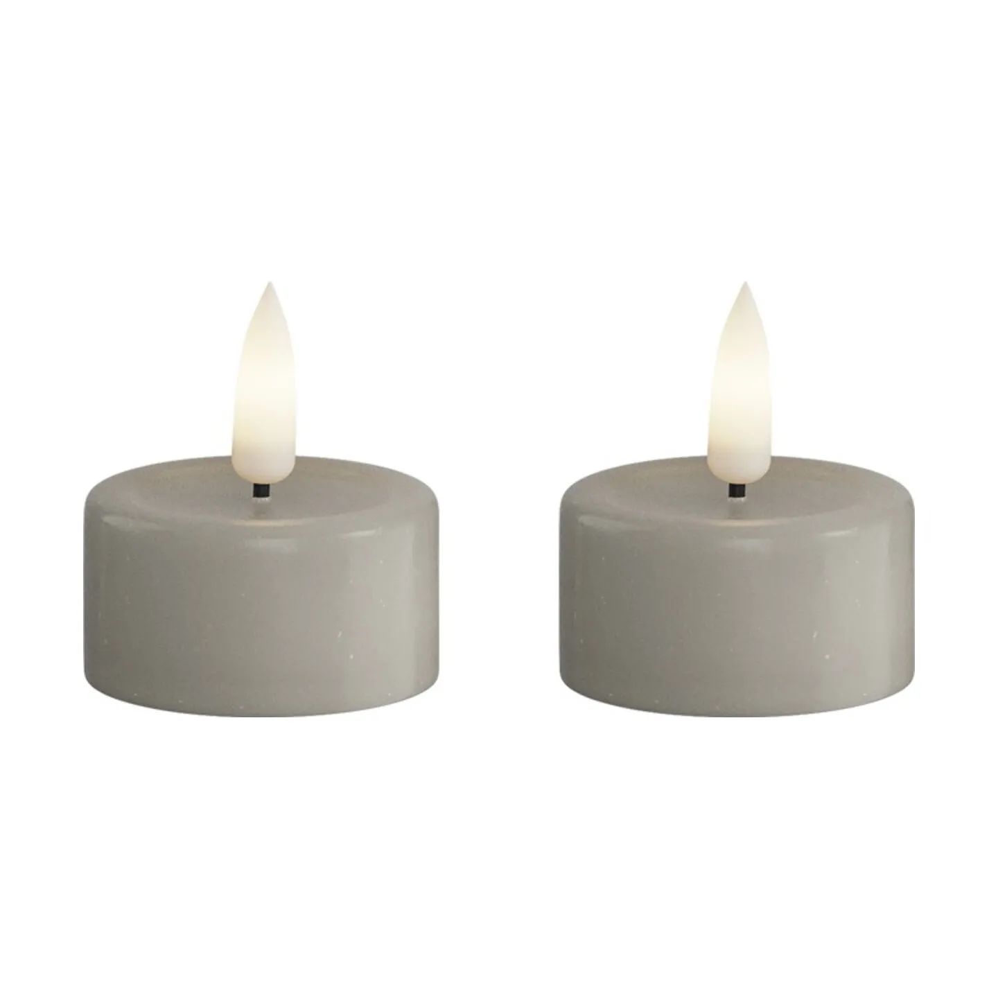 Deluxe Homeart LED-lys Real Flame LED Fyrfadslys - 2 stk. i Sand , 4 cm, 1