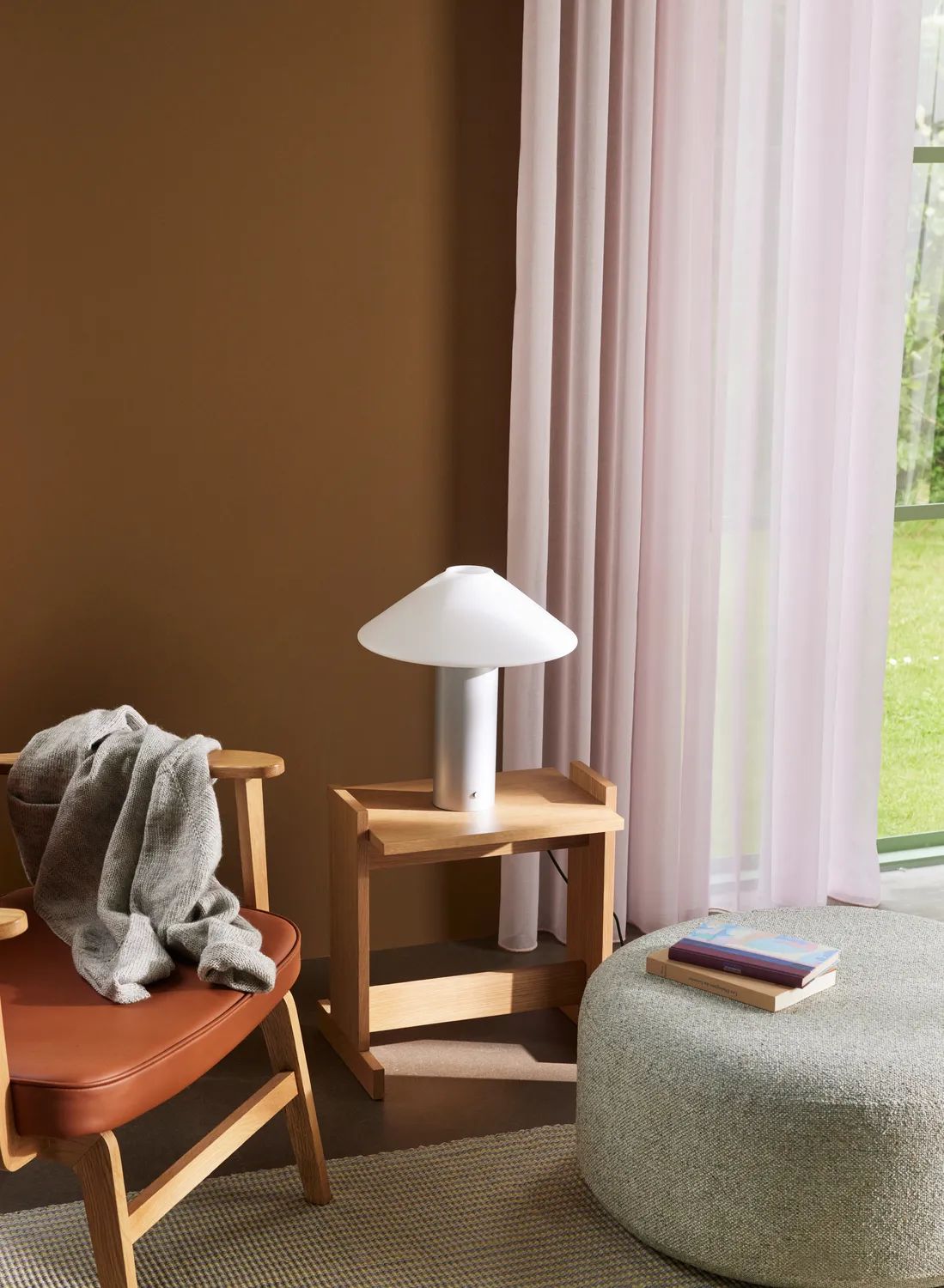 Hübsch Bordlamper Orbit Bordlampe i Grå,Hvid, 2