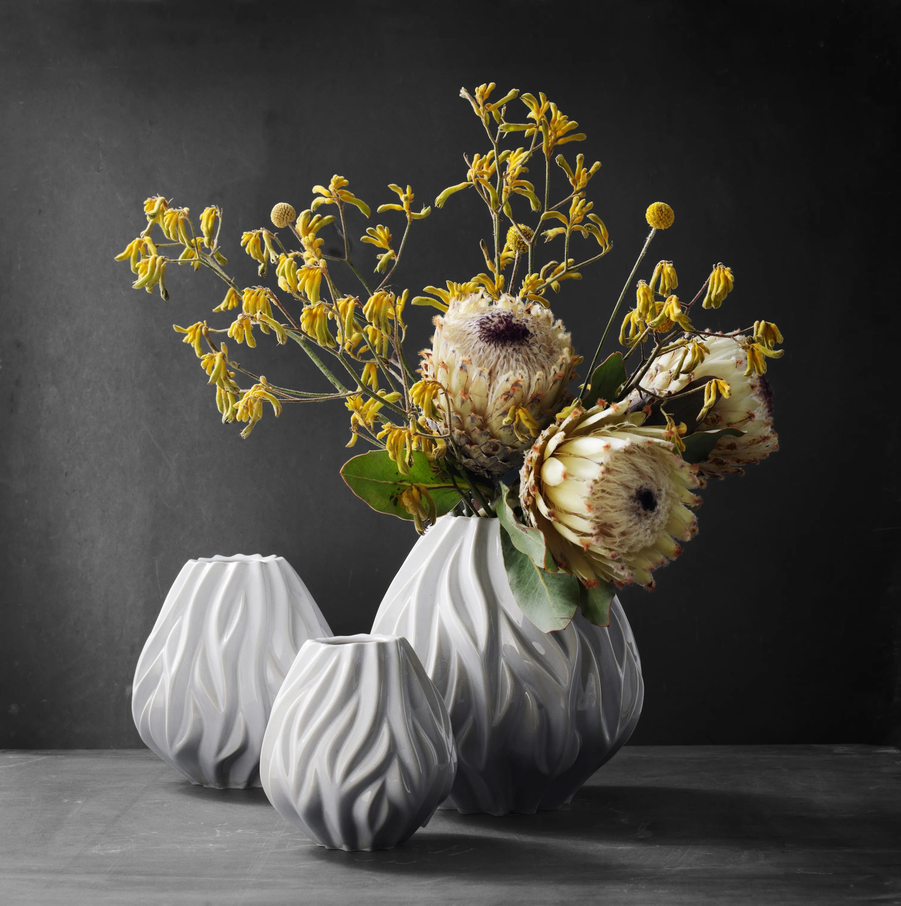 Morsø Vaser Flame Vase i Hvid, 19 cm, 2