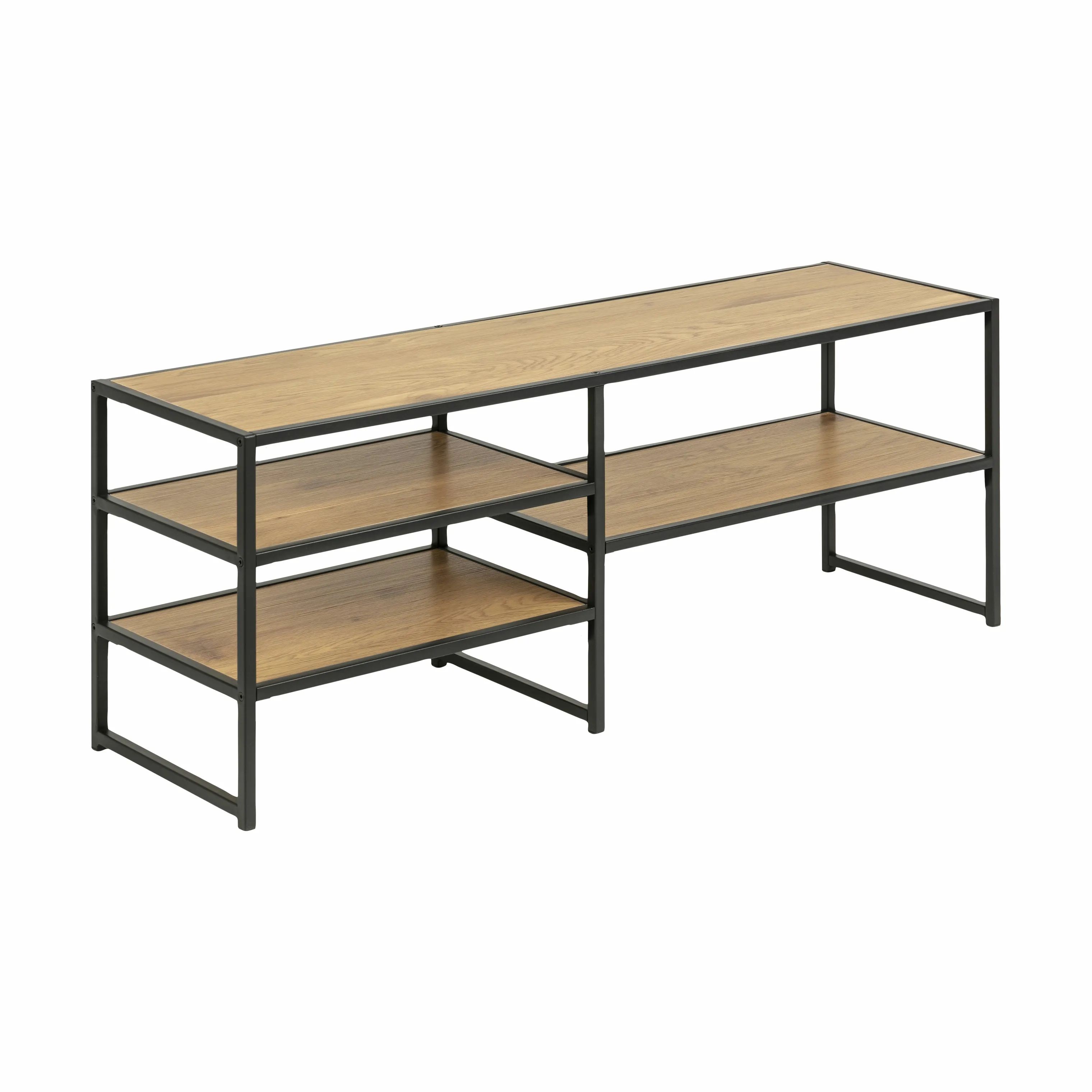 CASA Living TV-borde Seaford TV Bord i vild eg/mat sort, 4