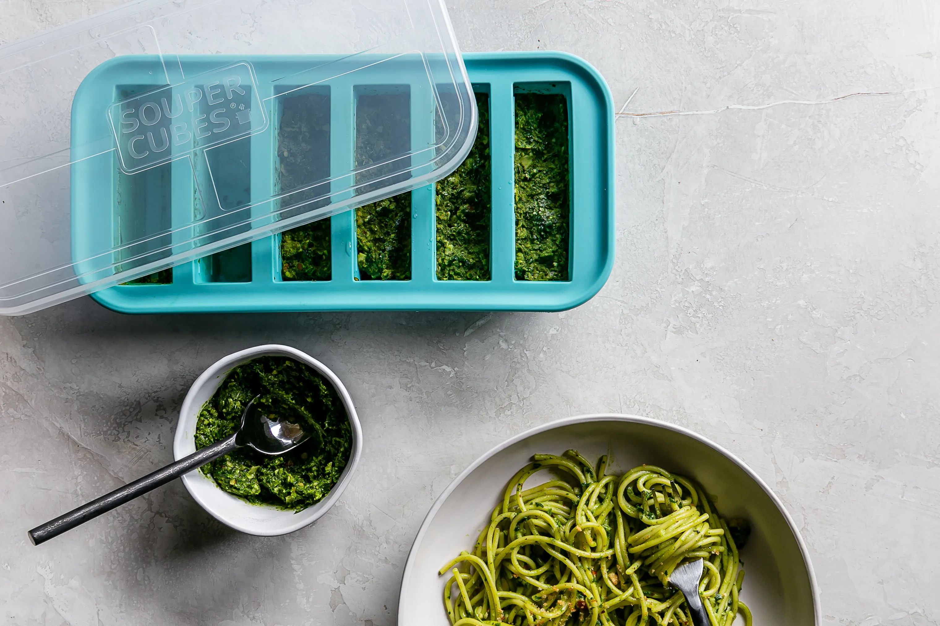 Souper Cubes Isterningebakker Frysebakke i Blå, 3