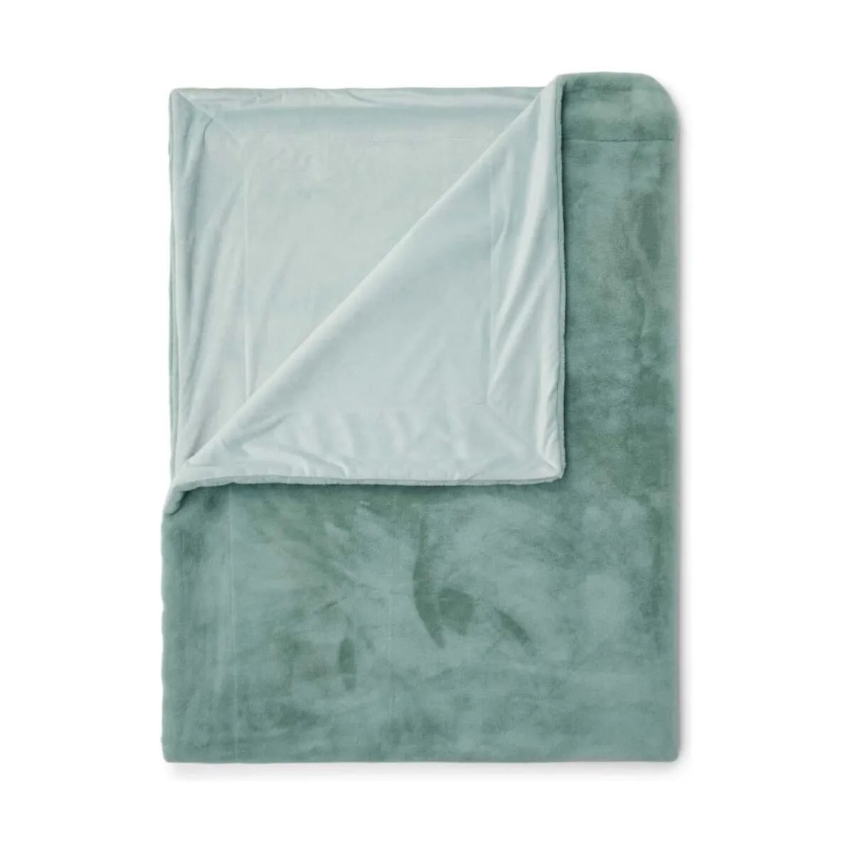 Essenza Plaider Furry Plaid i Surf green, B150 x L200 cm, 1