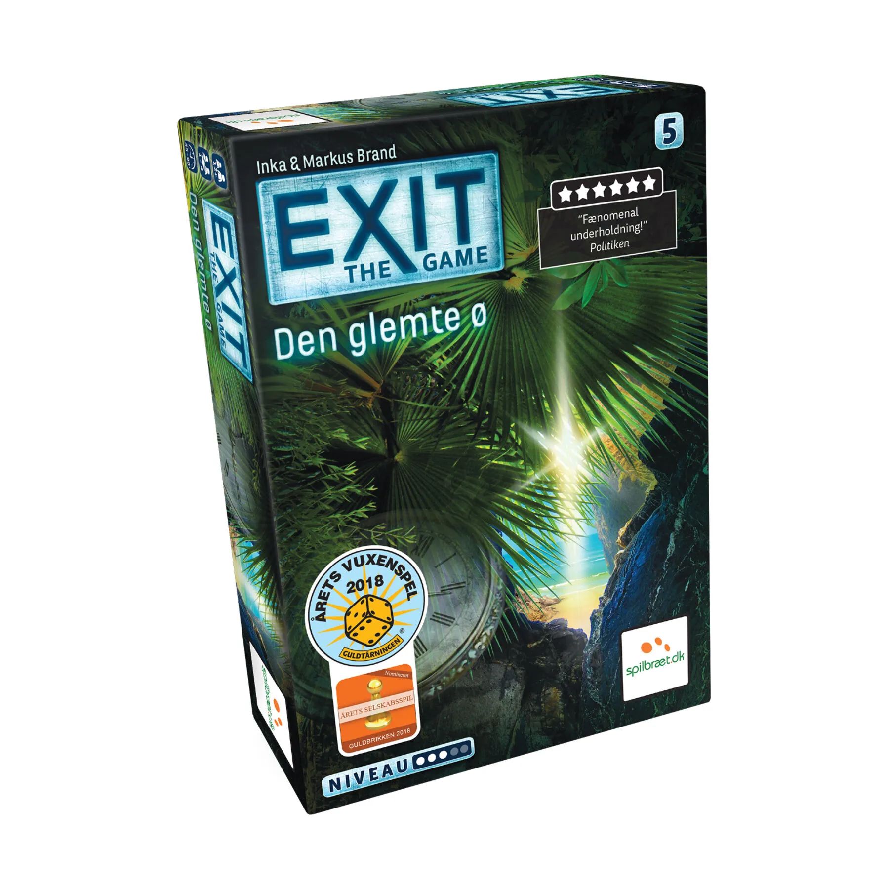 Spilbræt Spil Brætspil - Exit 5 - Den Glemte Ø i Exit 5, 1