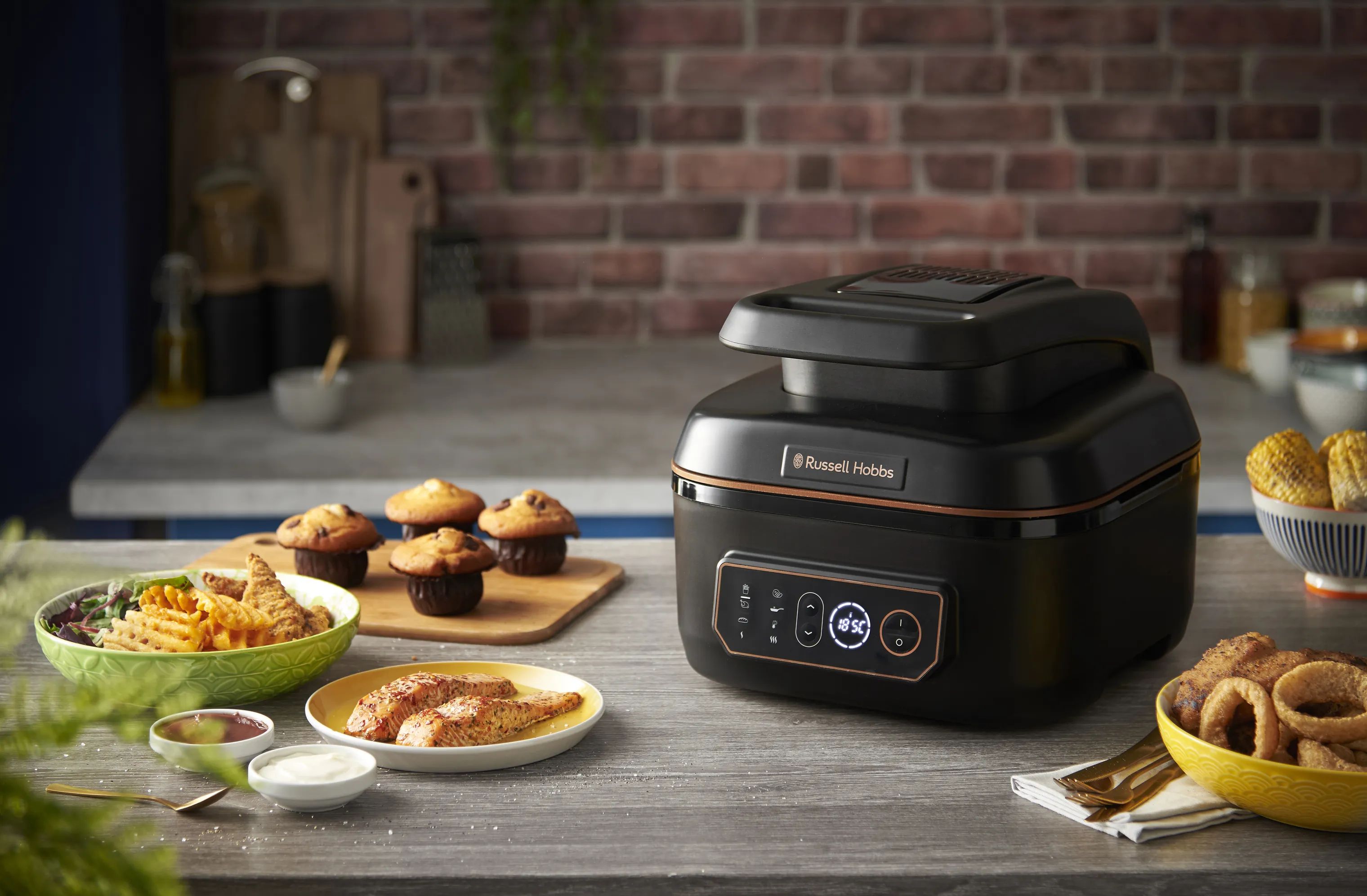 Russell Hobbs Airfryers Satisfry Air & Grill Multicooker i Sort, 2