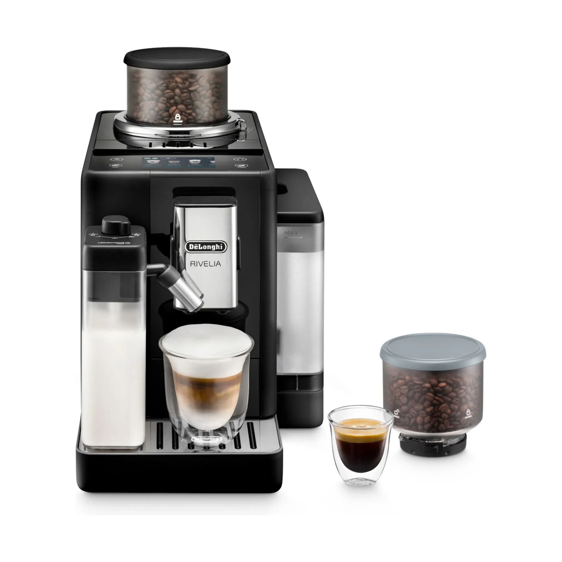 DeLonghi Espressomaskiner Rivelia EXAM440.55.B i Sort, 1
