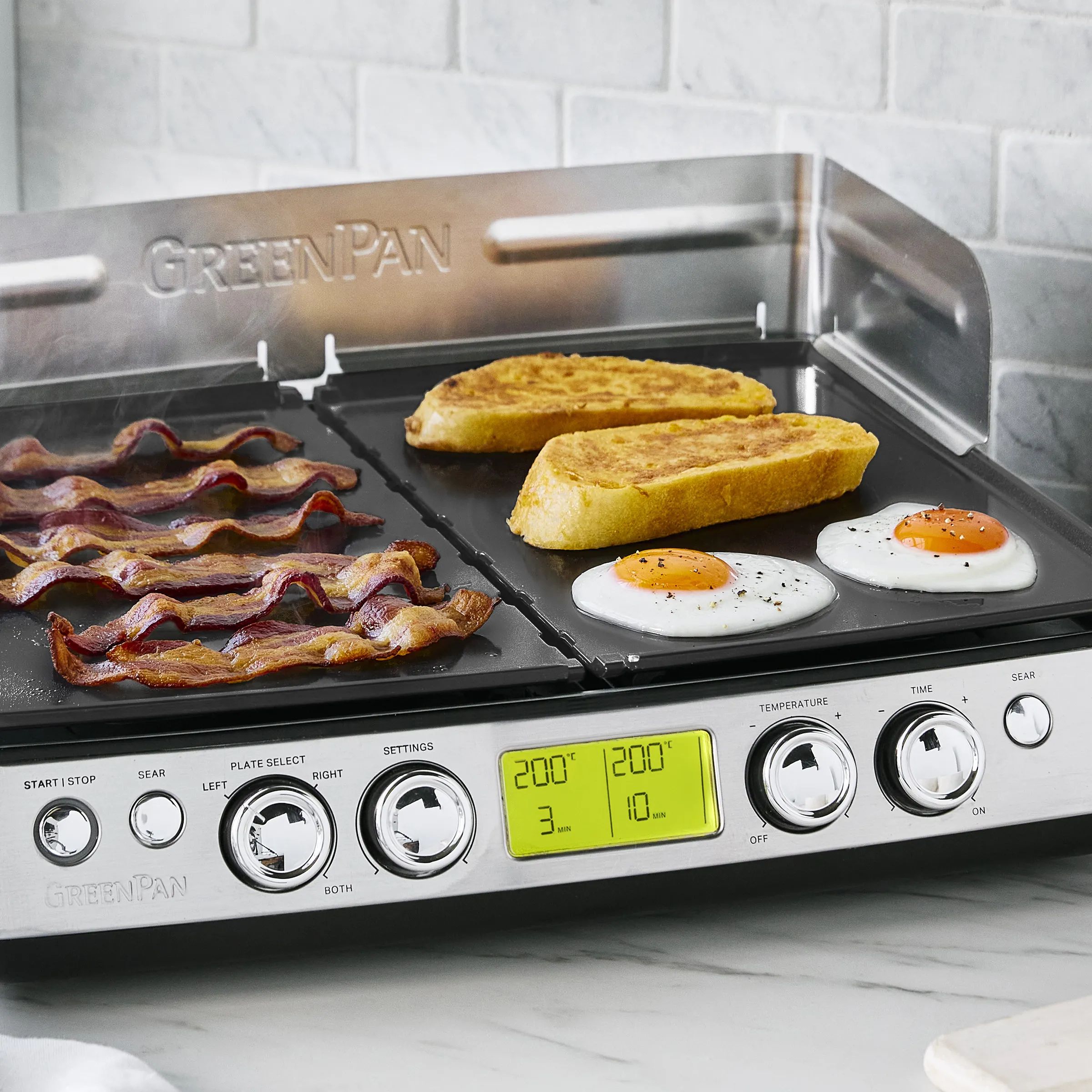 Greenpan Bordgrill Elite XL Grill i Stål, 3